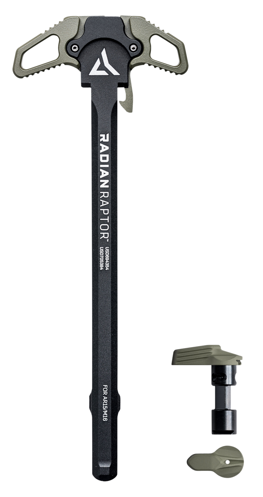 Radian Weapons R0664 Raptor Raptor AR-15/M16 Charging Handle w/Talon 45/90 Safety, 7075 Aluminum, Mil-Spec Radian Gray Anodized Finish