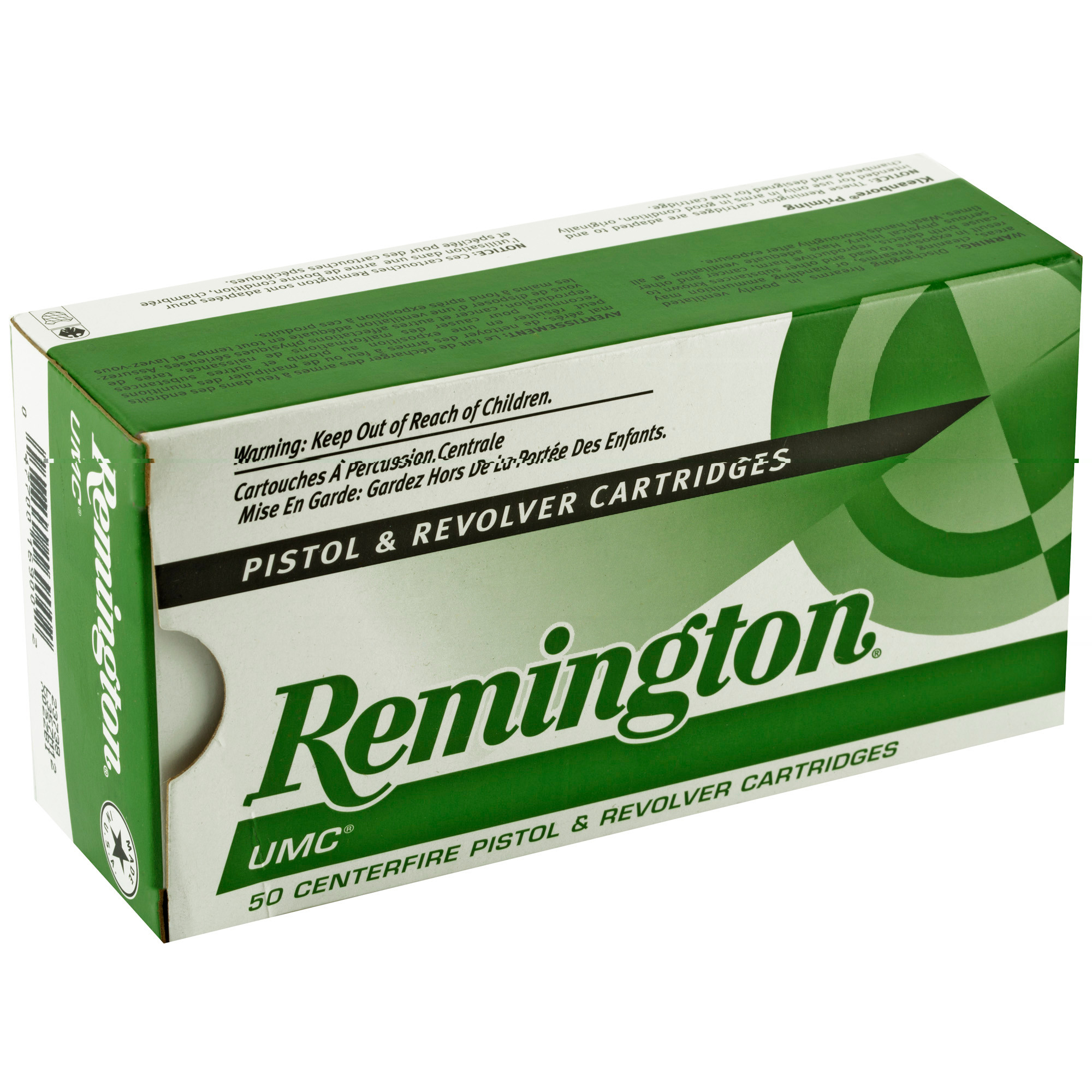Remington Ammunition 23738 UMC Target 357 Mag 125 gr Jacketed Soft Point (JSP) 50rd Bx