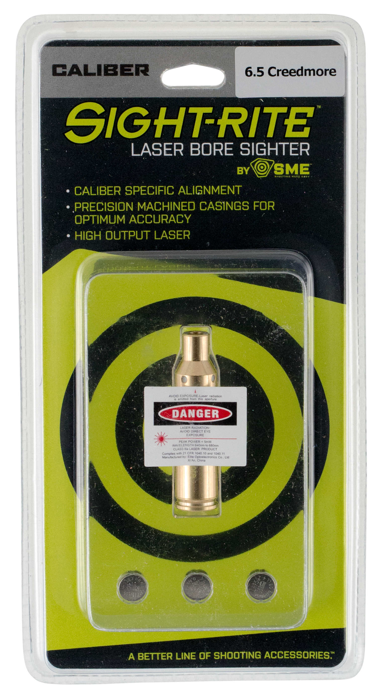 SSI Sight-Rite 6.5 Creed. Bullet Laser Bore Sighting System