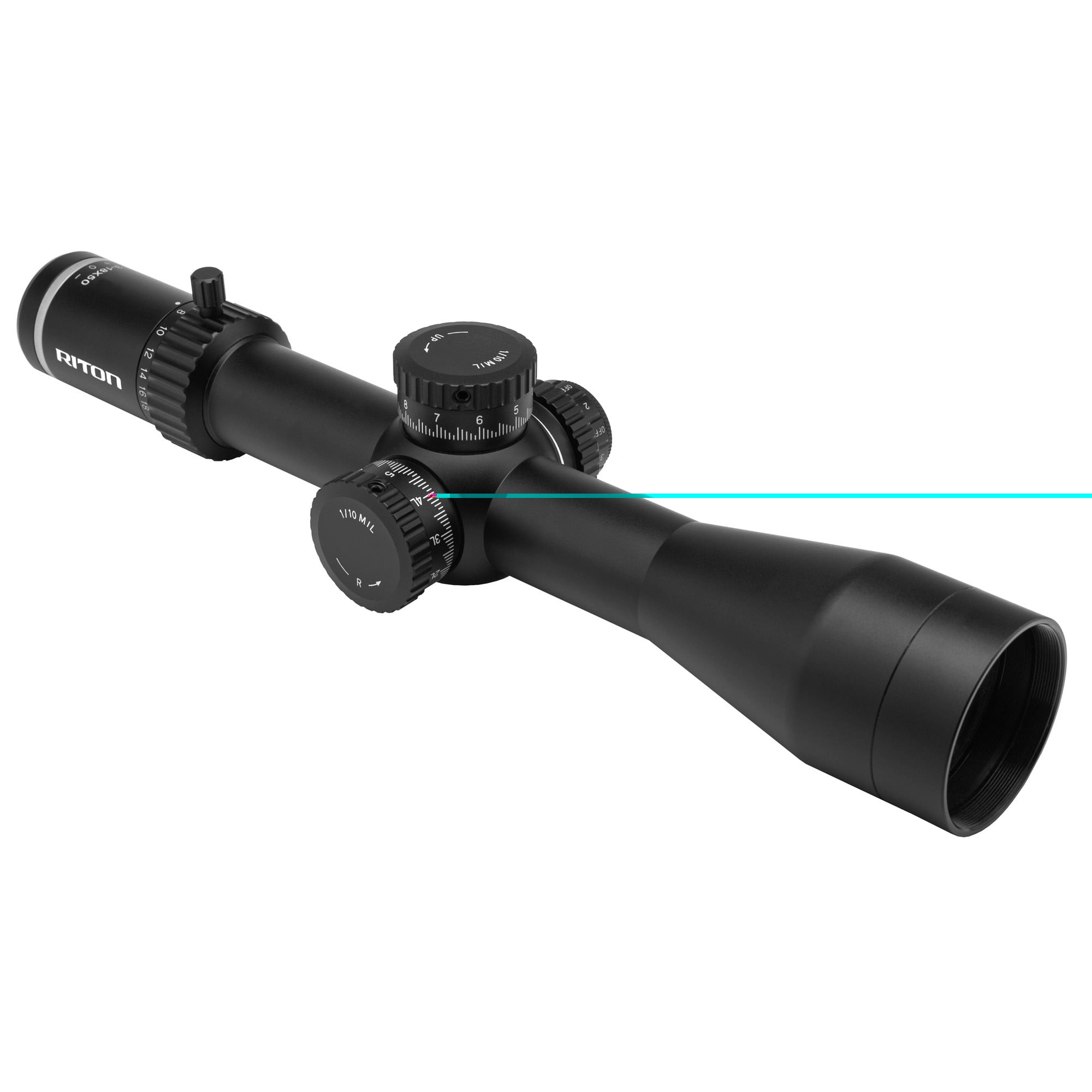 Riton Optics 7C318LPFI23 7 Conquer Black 3-18x50mm 34mm Tube Illuminated PSR Reticle