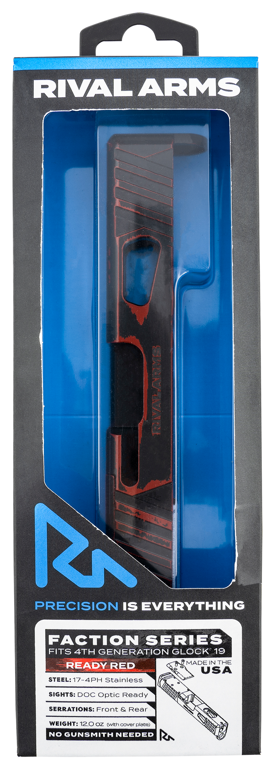 Rival Arms Slide Glock 19 Gen 4 Docter Cut Stainless Steel