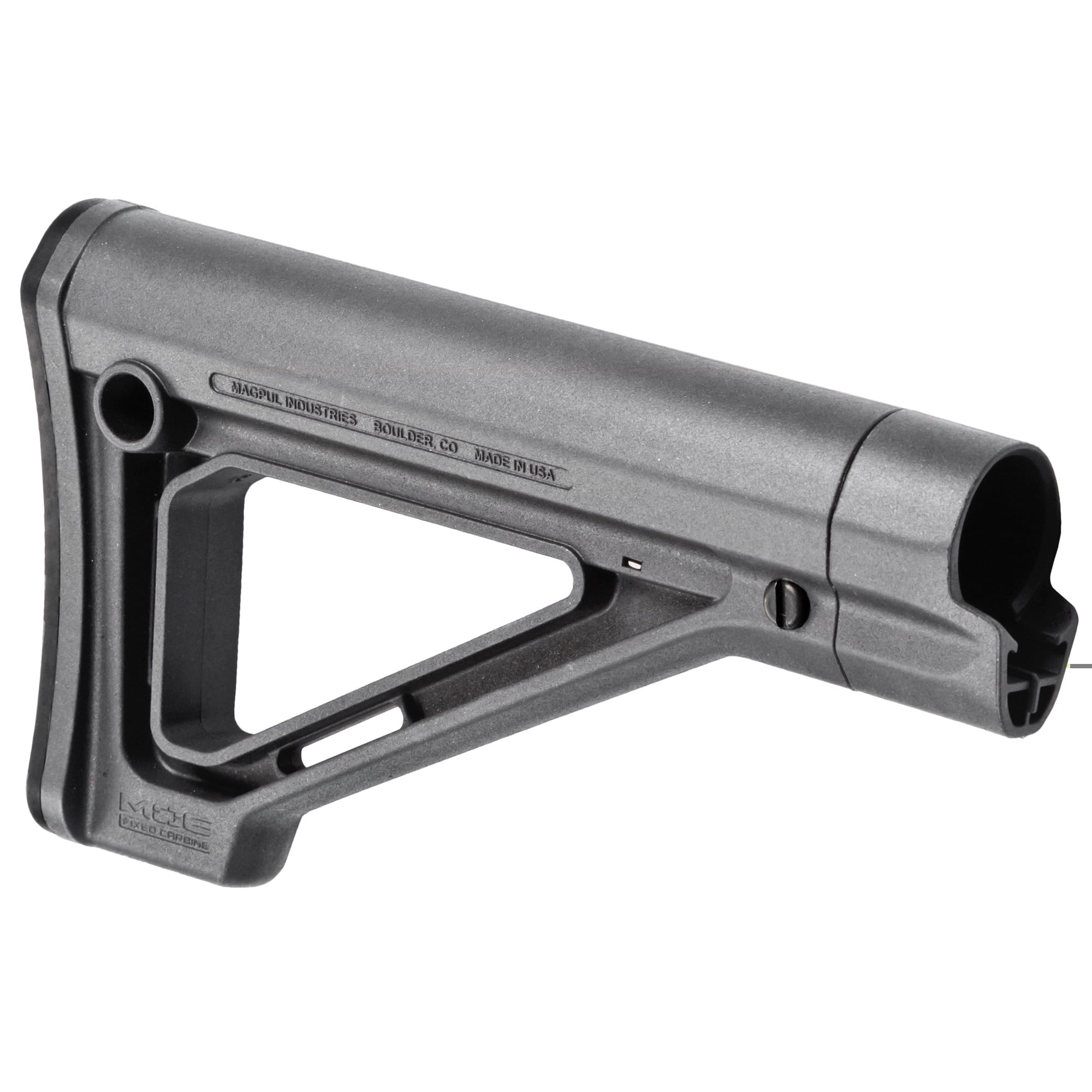 Magpul MAG480-GRY MOE Carbine Stock Fixed Stealth Gray Synthetic forAR-15, M16, M4 with Mil-Spec Tube (Tube Not Included)