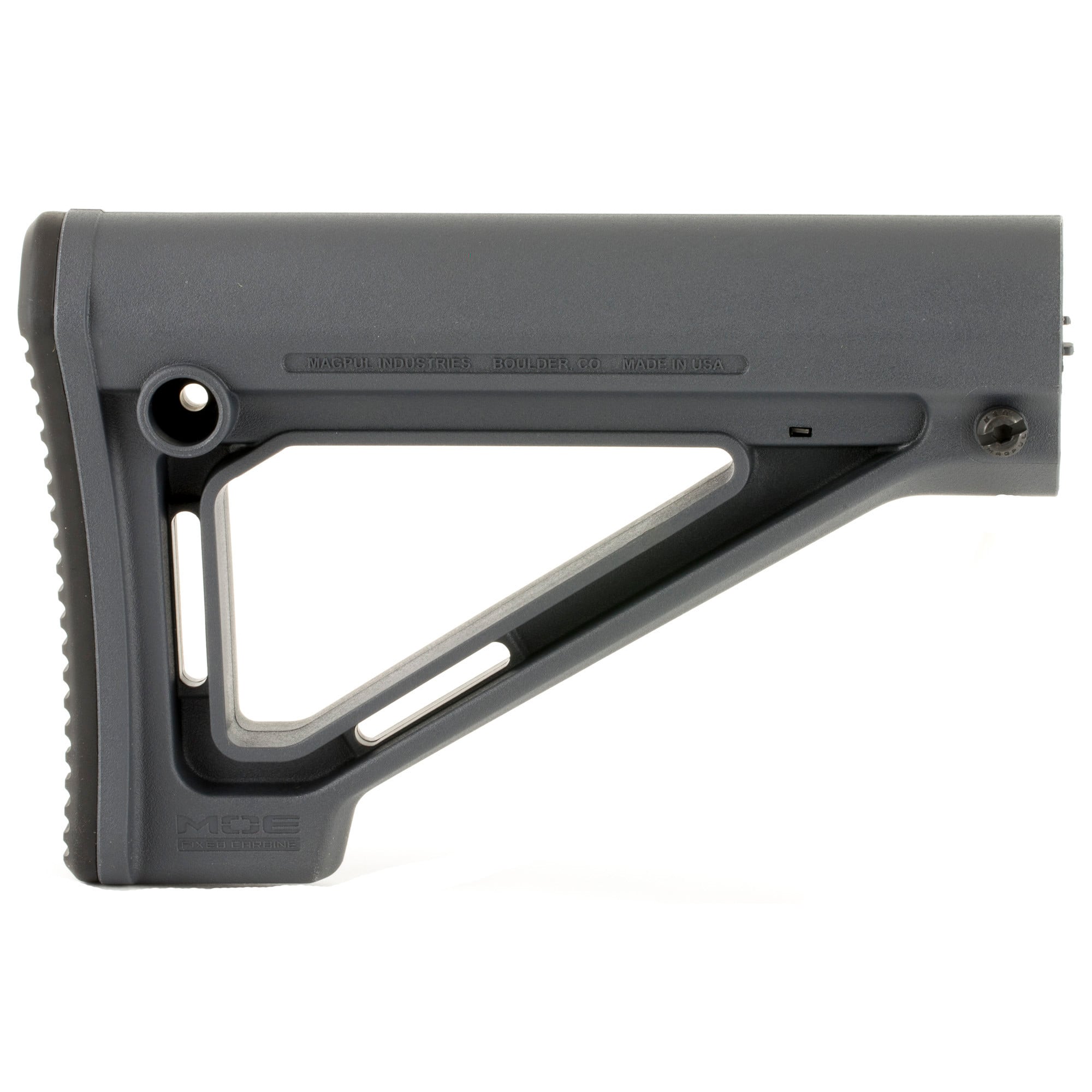 Magpul MAG480-GRY MOE Carbine Stock Fixed Stealth Gray Synthetic forAR-15, M16, M4 with Mil-Spec Tube (Tube Not Included)