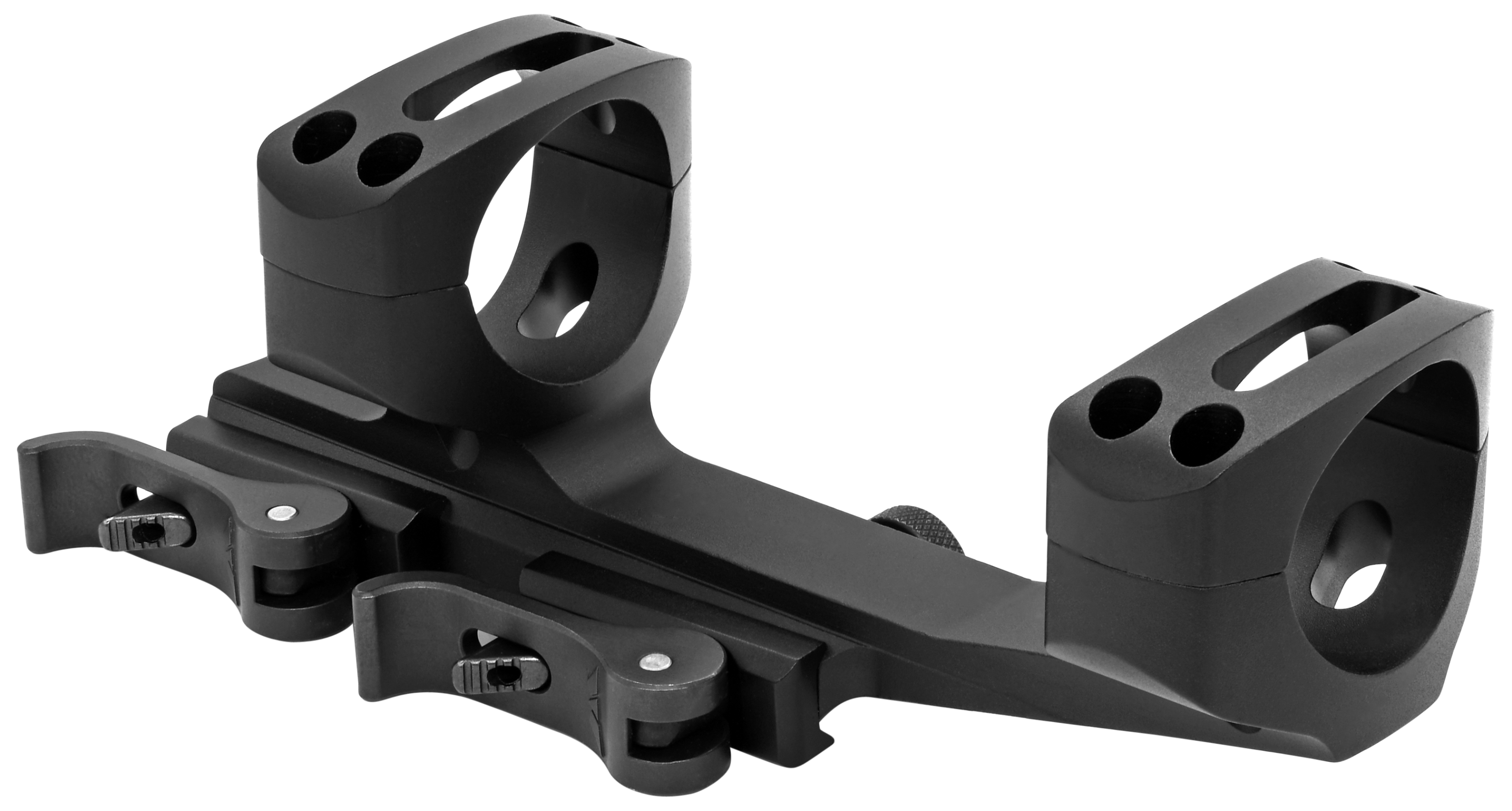 Warne MSR Extended Quick Detach Skeletonized 30mm Mount Black