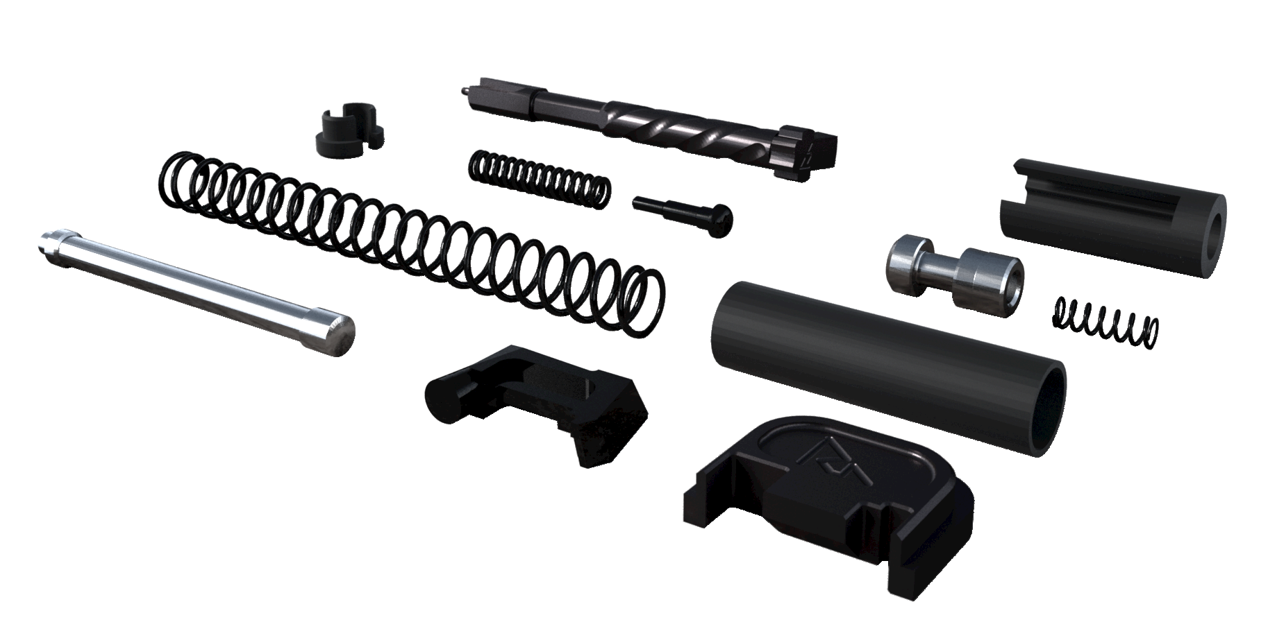 Rival Arms Slide Completion Kit Glock 17, 19, 26, 34 Gen 3, 4 Black