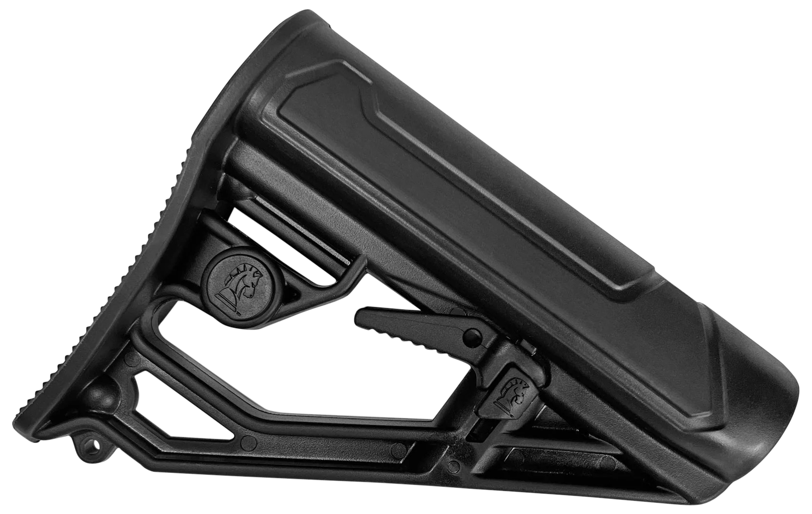 ADAPTIVE TACTICAL AT02013 EX Performance Lite Adj. Black Synthetic M4 Style, Swivel Stud, Fits AR-Platform (Mil-Spec Buffer Tubes)