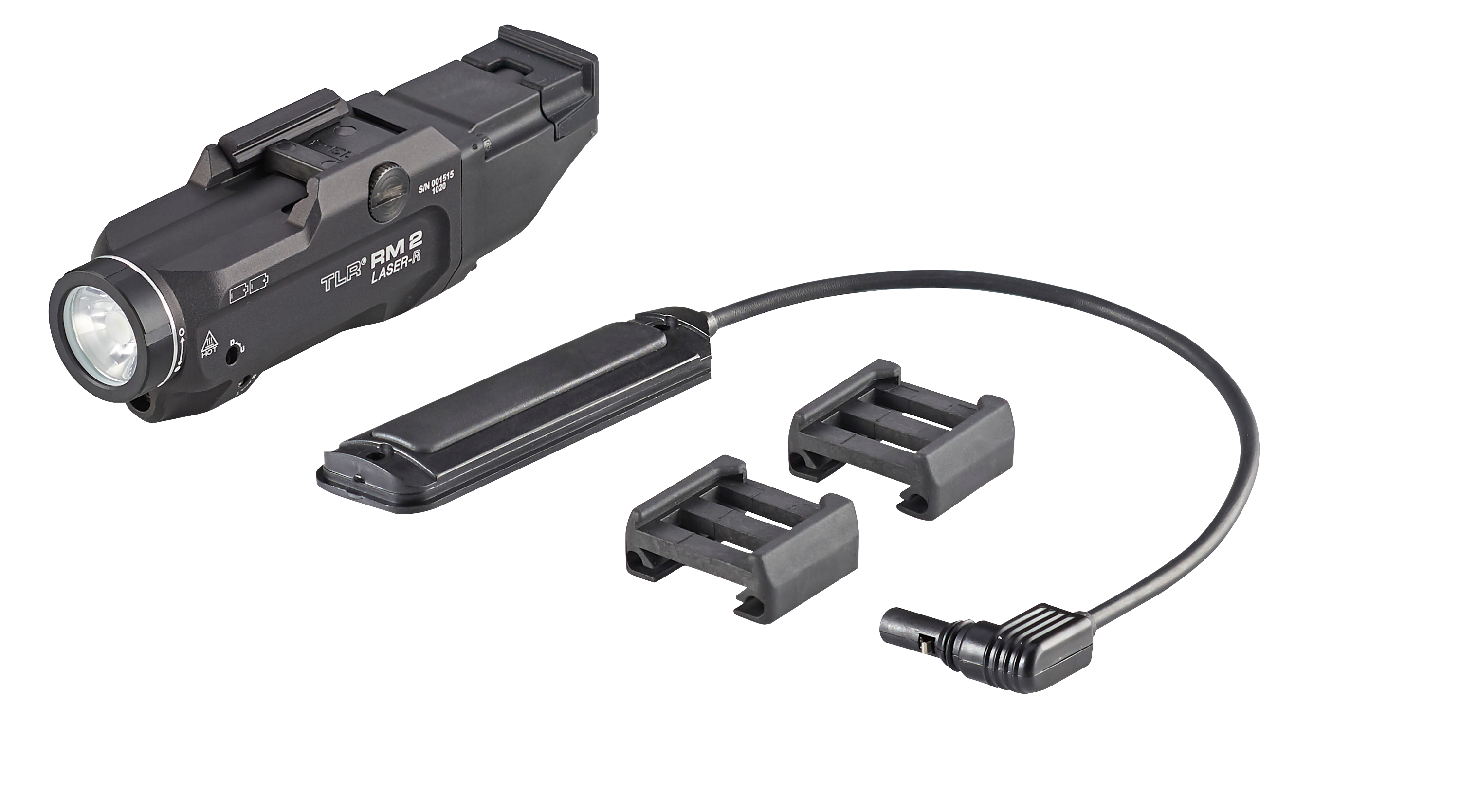 Streamlight 69447 TLR RM 2 Weapon Light w/Laser 1000 Lumens Output White LED Light Red Laser 200 Meters Beam Rail Grip Clamp Mount Black Anodized Aluminum