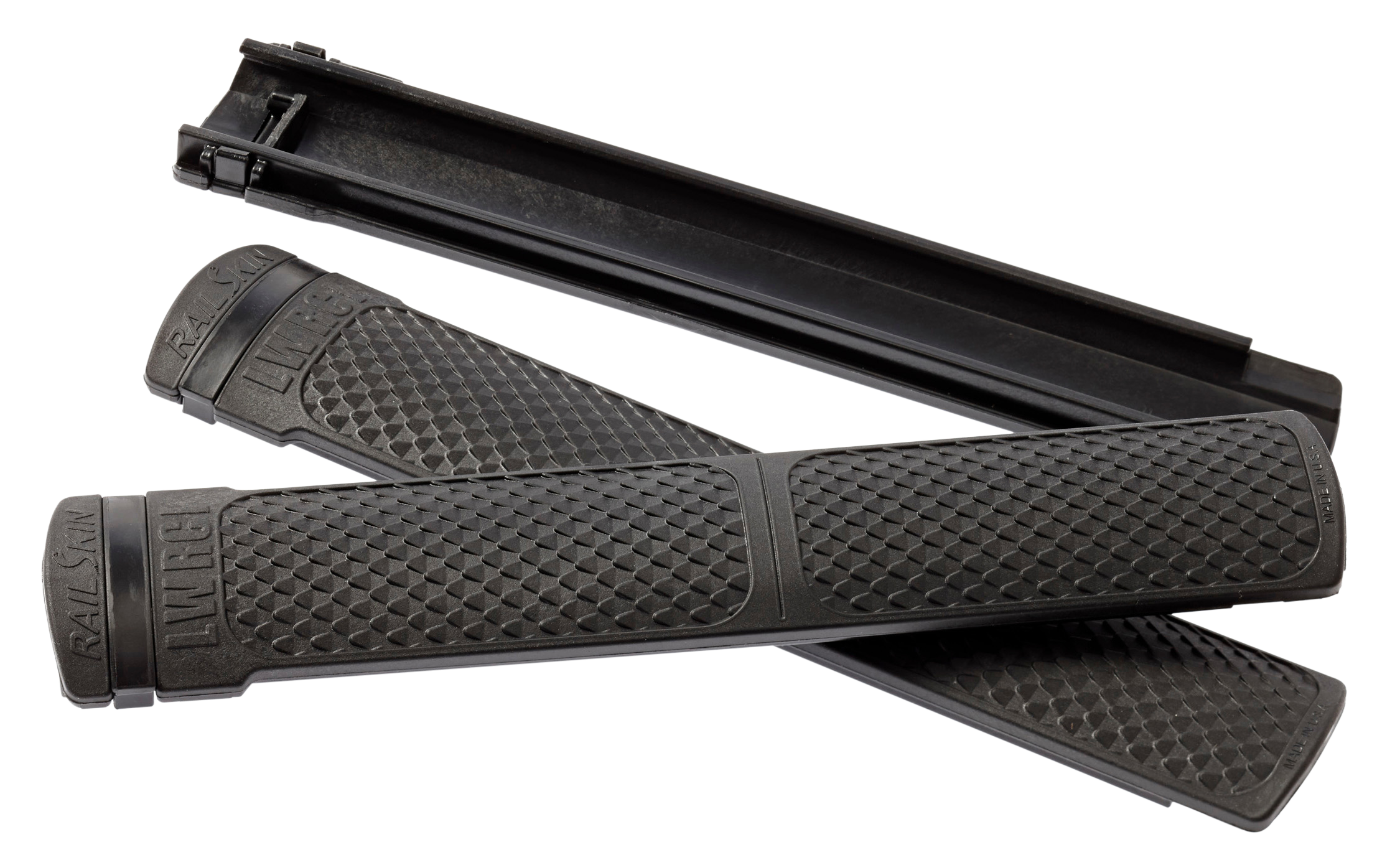 LWRC 2000071A01 RailSkinPicatinny Rail 6.25" Black Polymer 2 Pack