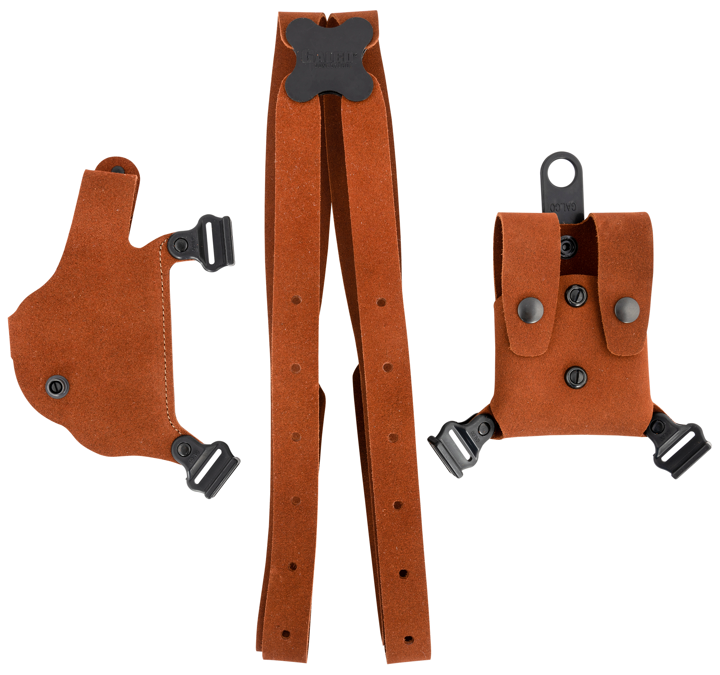 Galco CL2212 Classic Lite 2.0 Shoulder System Size Fits Chest Up To 56" Natural Leather Fits 1911 Fits Bersa Thunder Right Hand