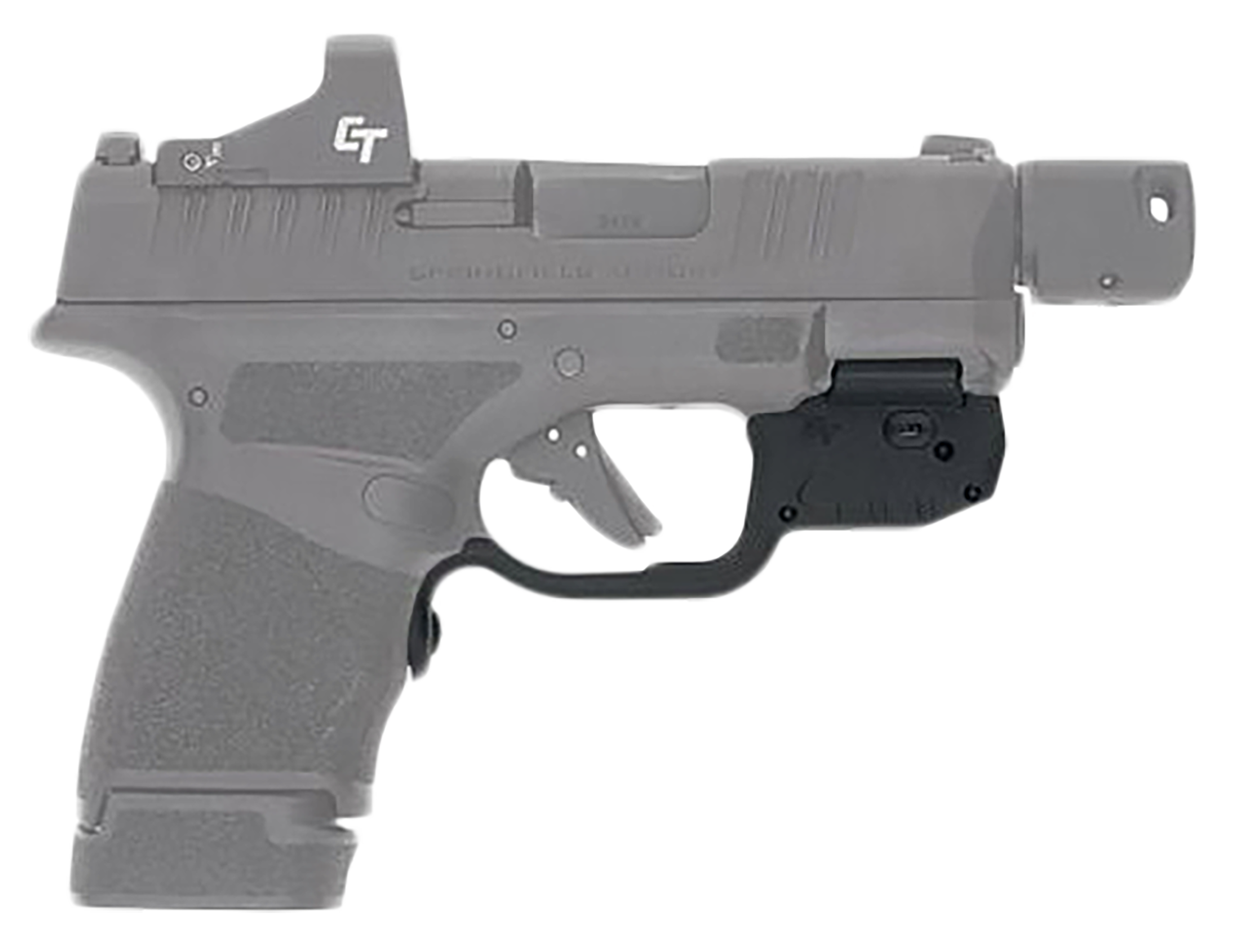 Crimson Trace 0101830 Laserguard 5mW Red Laser with 633nM Wavelength & Black Finish for Springfield Hellcat