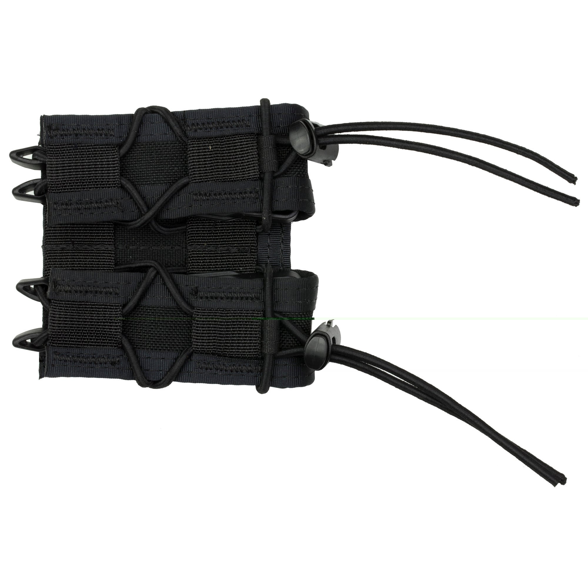High Speed Gear 11PT02CB TACO Mag Pouch Double Coyote Brown Nylon MOLLE Belts 2" Wide Compatible w/ Pistol