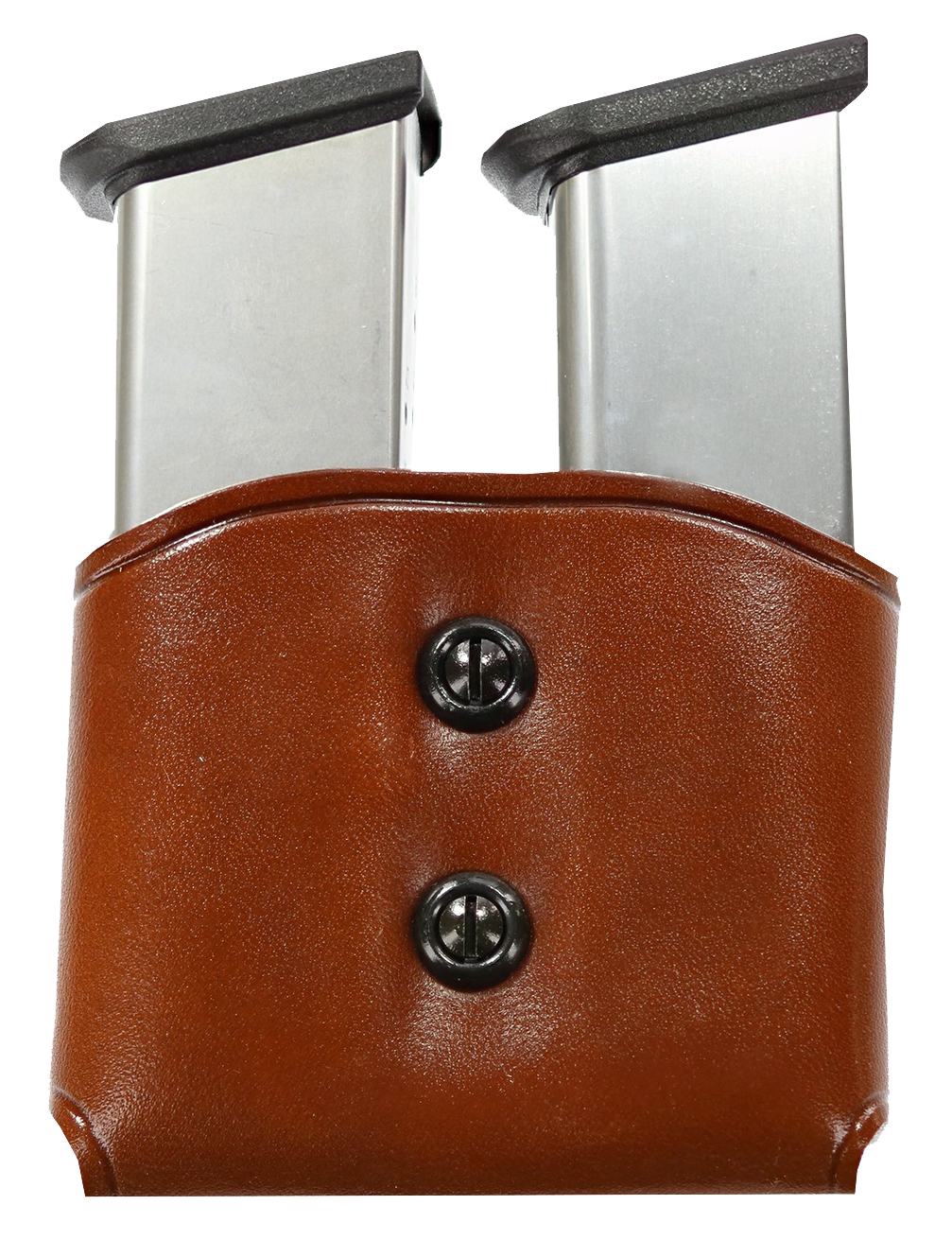 Galco DMC Double Magazine Pouch 45 ACP, 10mm Single Stack Magazines Leather