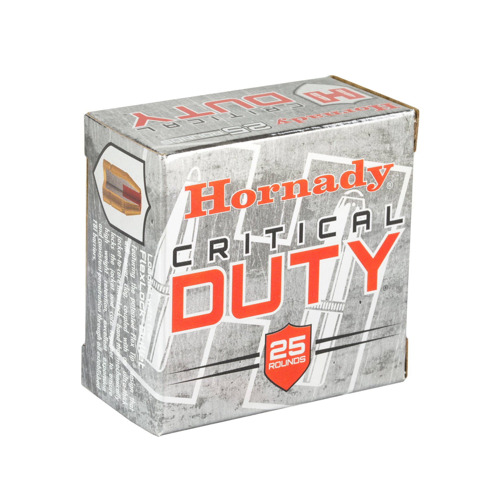 Hornady Critical Duty Ammunition 9mm Luger +P 124 Grain FlexLock Box of 25