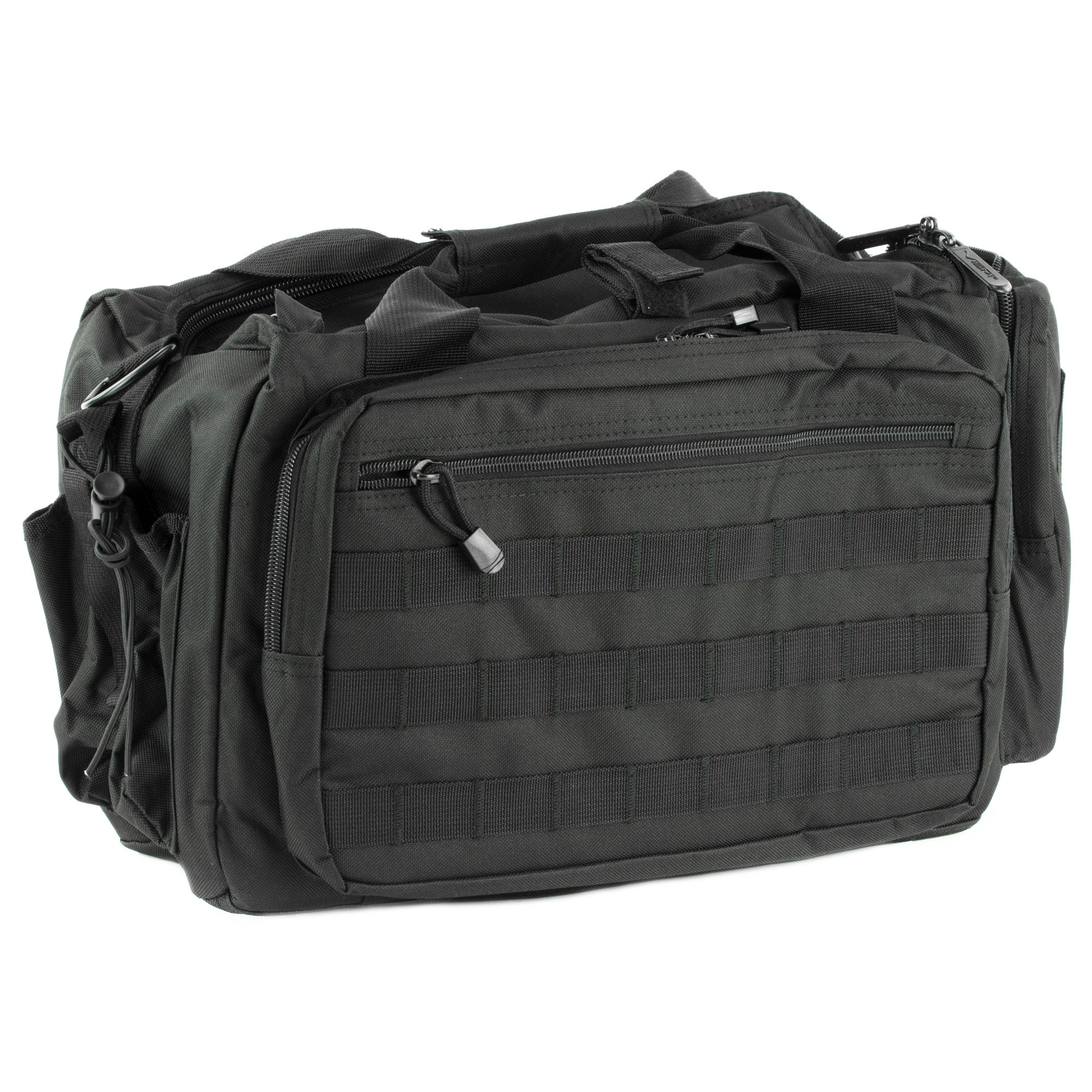 NcStar CVCRB2950B VISM Competition Range Bag with Padded Side Pockets, Lockable Zippers, Mag Pockets, Large D-Rings, Wide Padded Shoulder Strap & Black Finish
