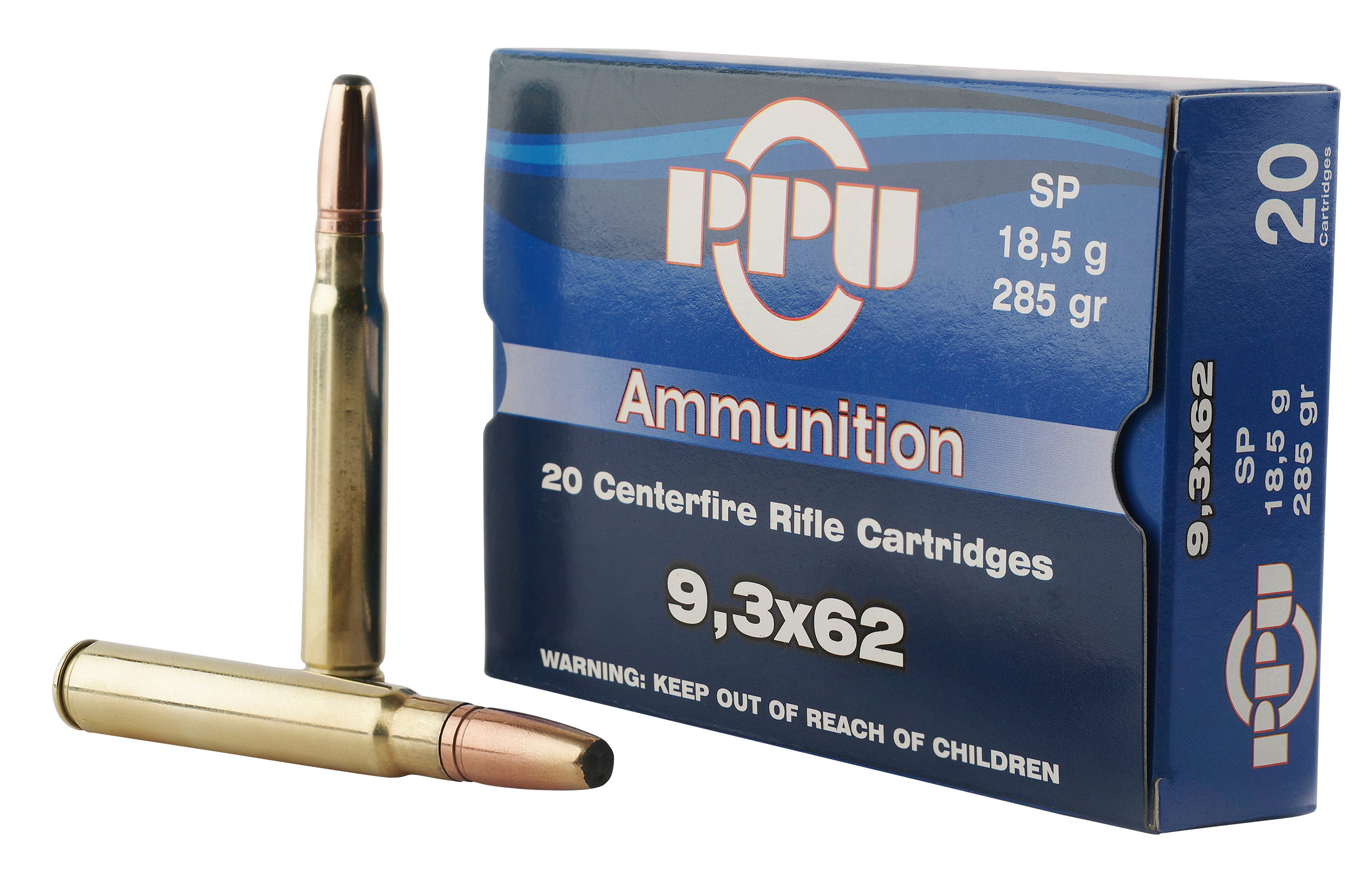 Prvi Partizan Ammunition 9.3x62mm Mauser 285 Grain Soft Point 20RD