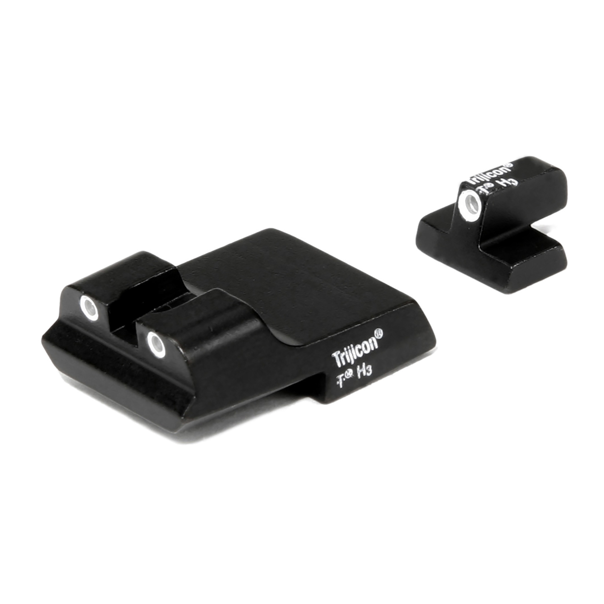 Trijicon 600437 Bright & Tough Night Sights- Smith & Wesson 1911Black | Green Tritium White Outline Front Sight Green Tritium White Outline Rear Sight