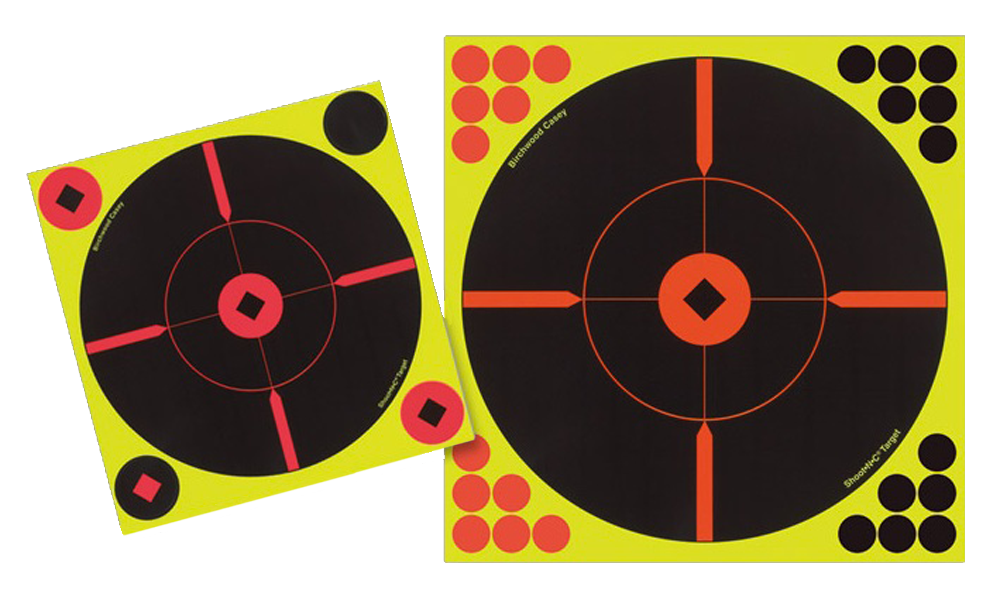 Birchwood Casey 34015 Shoot-N-CSelf-Adhesive Paper Black/Yellow 12" Bullseye BMW Includes Pasters 5 Pack