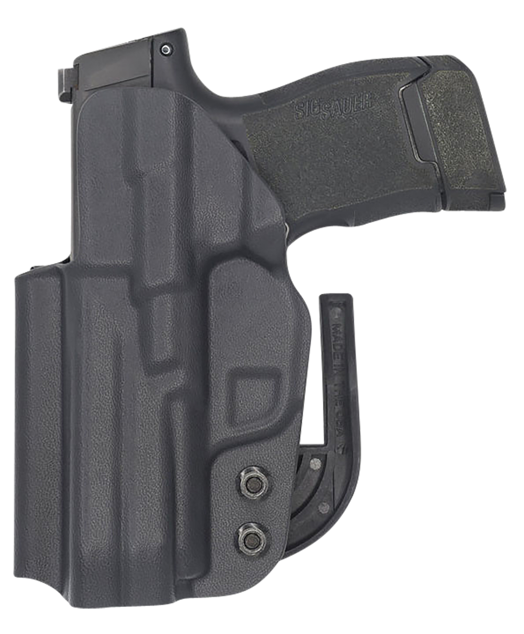 C&G Holsters 0258100 CovertIWB Black Kydex Belt Clip Fits Sig P365