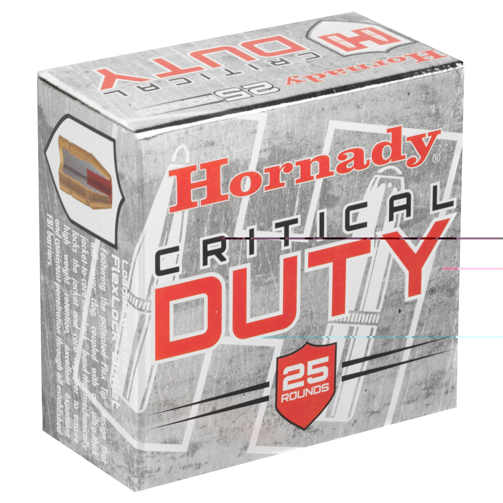 Hornady Critical Duty Ammunition 9mm Luger 135 Grain FlexLock Box of 25