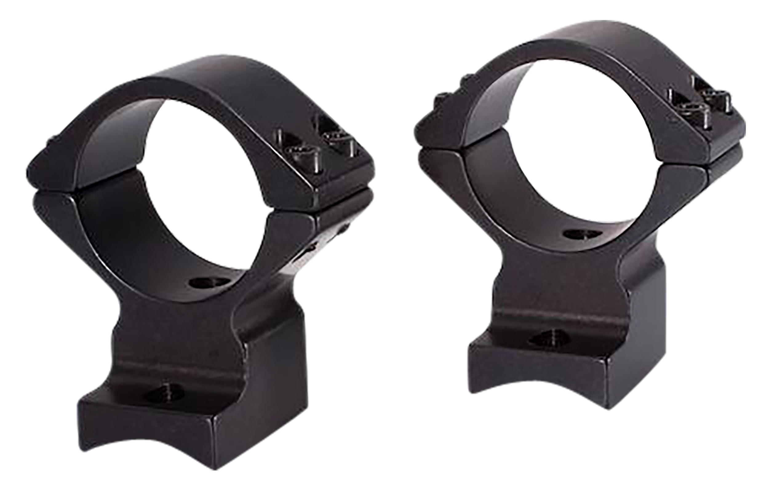 Talley Lightweight 2 Piece Scopemount w/ Integral 1" Rings Black Anodized, High, Weatherby Mark V Non-Magnum (6 Lug)