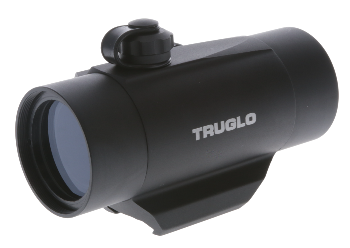 Truglo 2x42 Traditional Red Dot Sight Matte, 2.5 MOA Dot (Red), Integrated Weaver-Style Rail