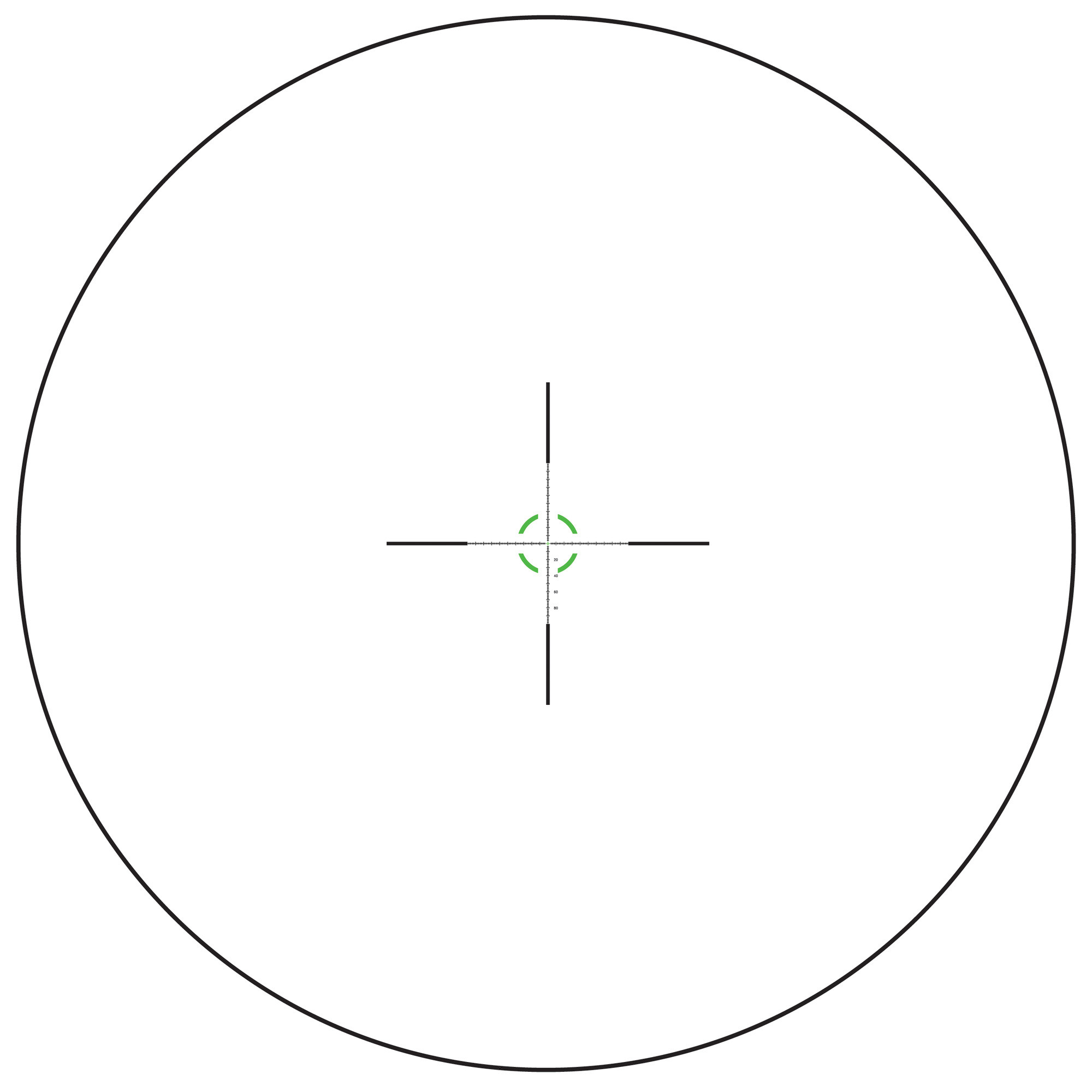 Trijicon 2900022 Credo HXSatin Black 1-6x24mm 30mm Tube LED Illuminated Green MOA Segmented Circle Reticle