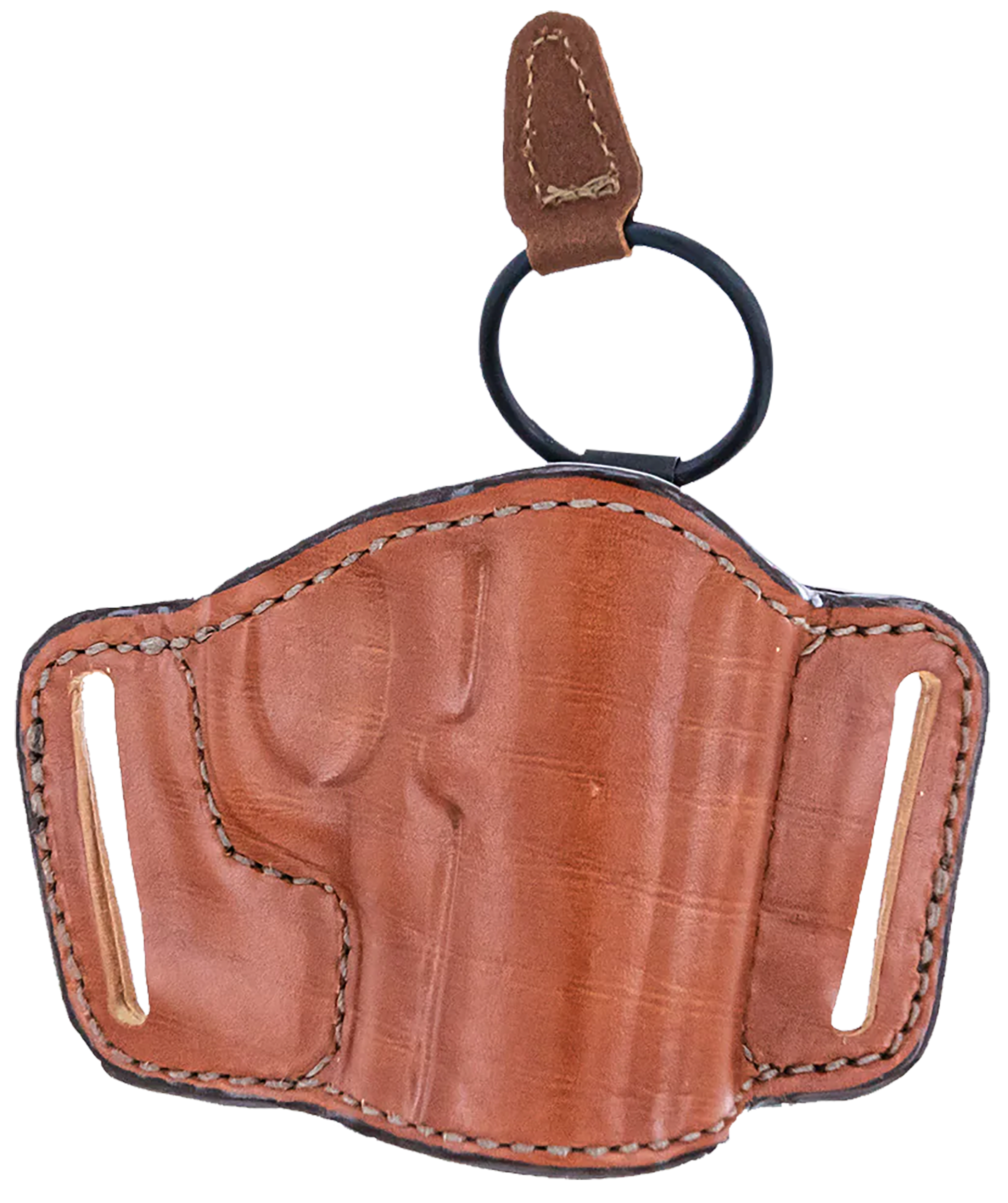 Bianchi 19256 105 MinimalistOWB Size 14 Tan Leather Belt Slide Compatible w/Sig P365/Glock 42/Bersa Thunder/S&W 1911 Belt Up to 1.75" Wide Right Hand