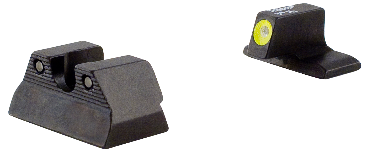 Trijicon 600600 HD Night Sights- H&K P2000Black | Green Tritium Yellow Outline Front Sight Green Tritium Black Outline Rear Sight
