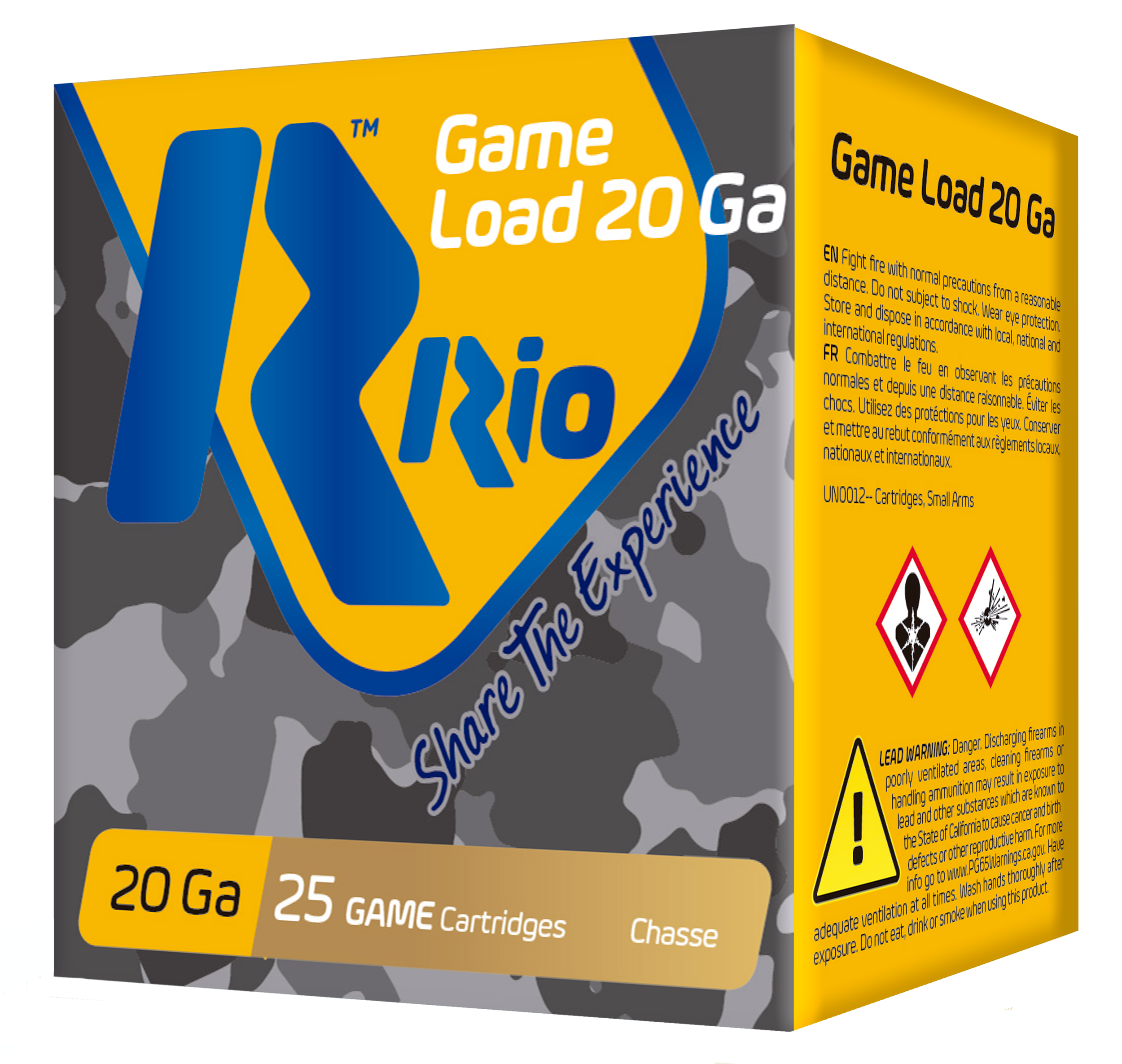 Rio Ammunition RC2075 Game Load Heavy Field 20 Gauge 2.75" 1 oz 7.5 Shot 25 Per Box/ 10 Cs