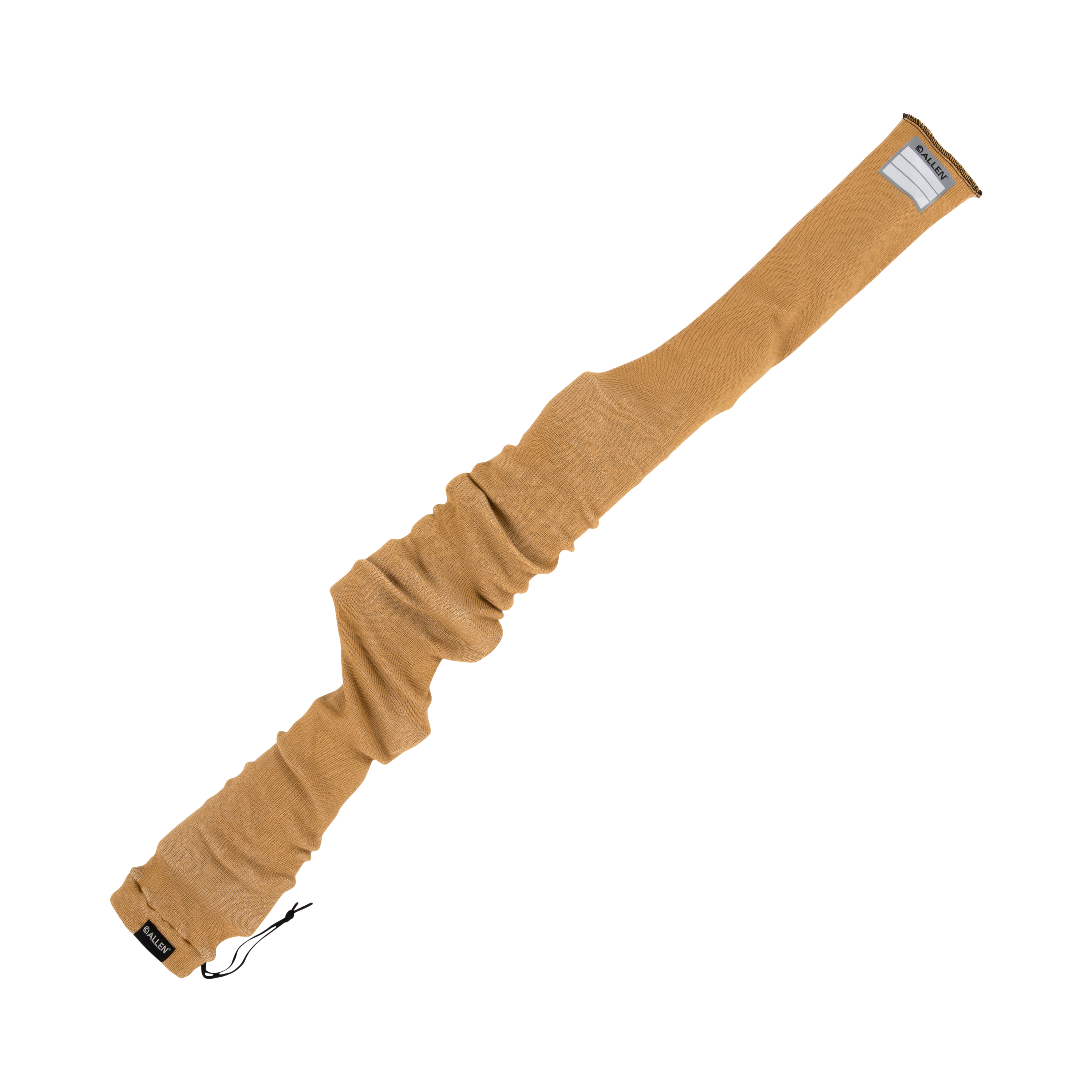 Allen 13172 Firearm Sockmade of Coyote Silicone-Treated Knit with Custom ID Labeling Holds Rifles with Scope or Shotguns 52" L x 3.75" W Interior Dimensions