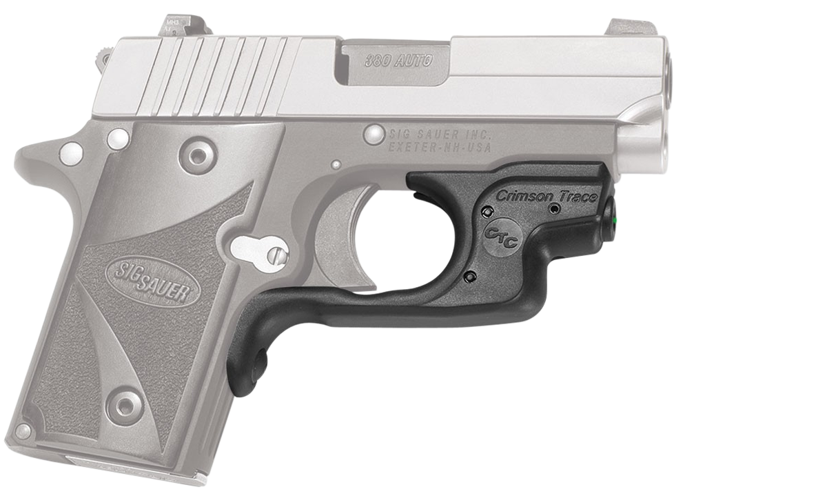 Crimson Trace LG492G Laserguard5mW Green Laser with 633nM Wavelength & 50 ft Range Black Finish for Sig P238, P938