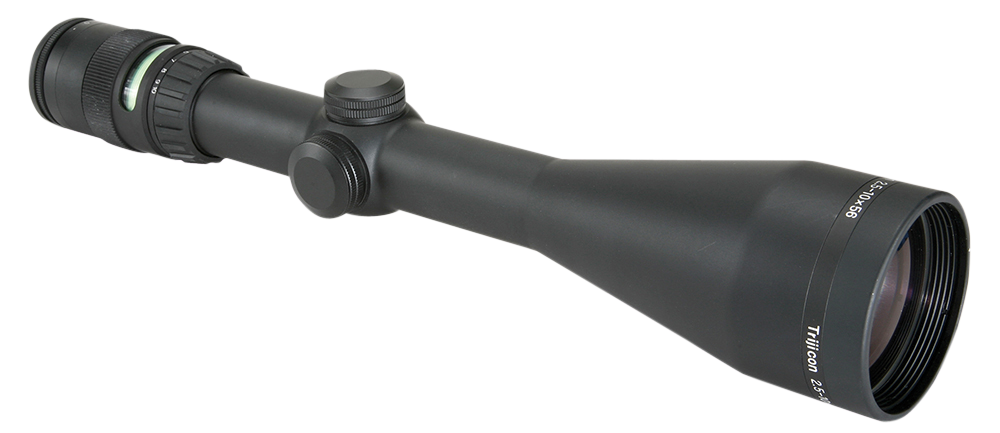 Trijicon 2.5-10x56 AccuPoint 30mm Rifle Scope Matte, Green Triangle Post