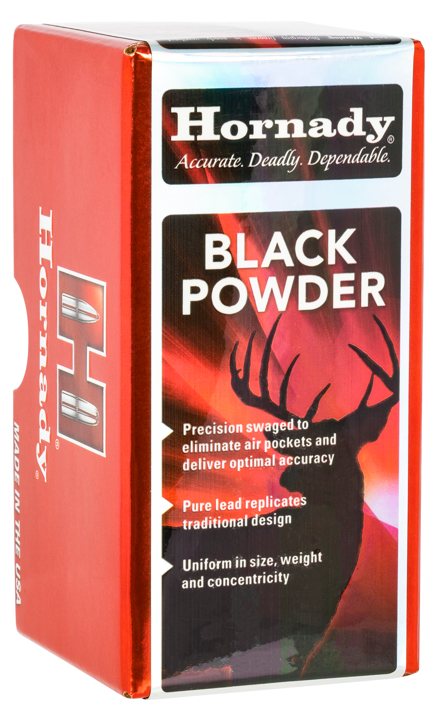 Hornady Black Powder Lead Balls 50 Caliber 100 pcs. .490" Diameter
