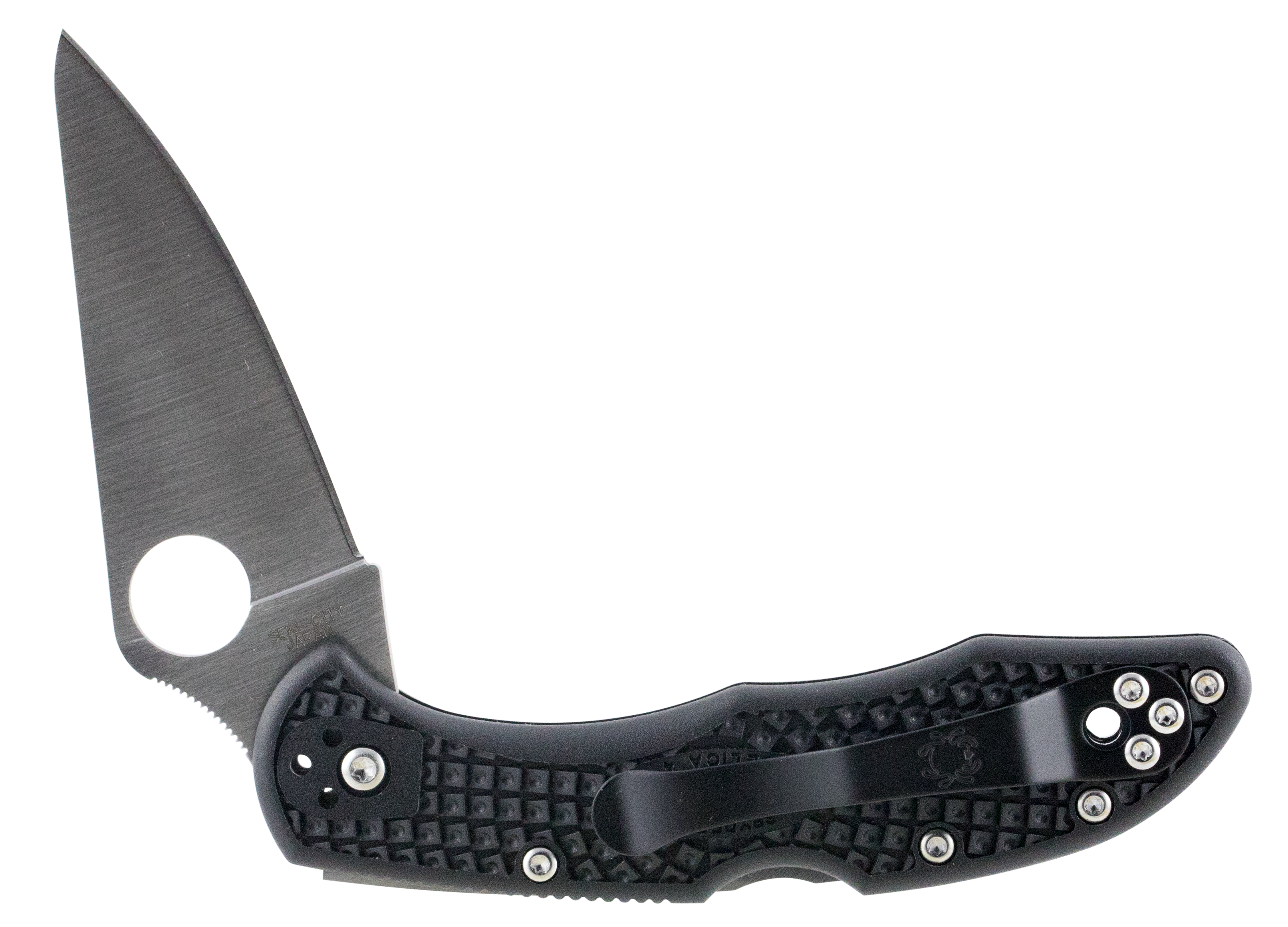 Spyderco C11FPGY Delica 4 Lightweight 2.88" Folding Drop Point Plain VG-10 SS Blade Gray FRN Handle Includes Pocket Clip