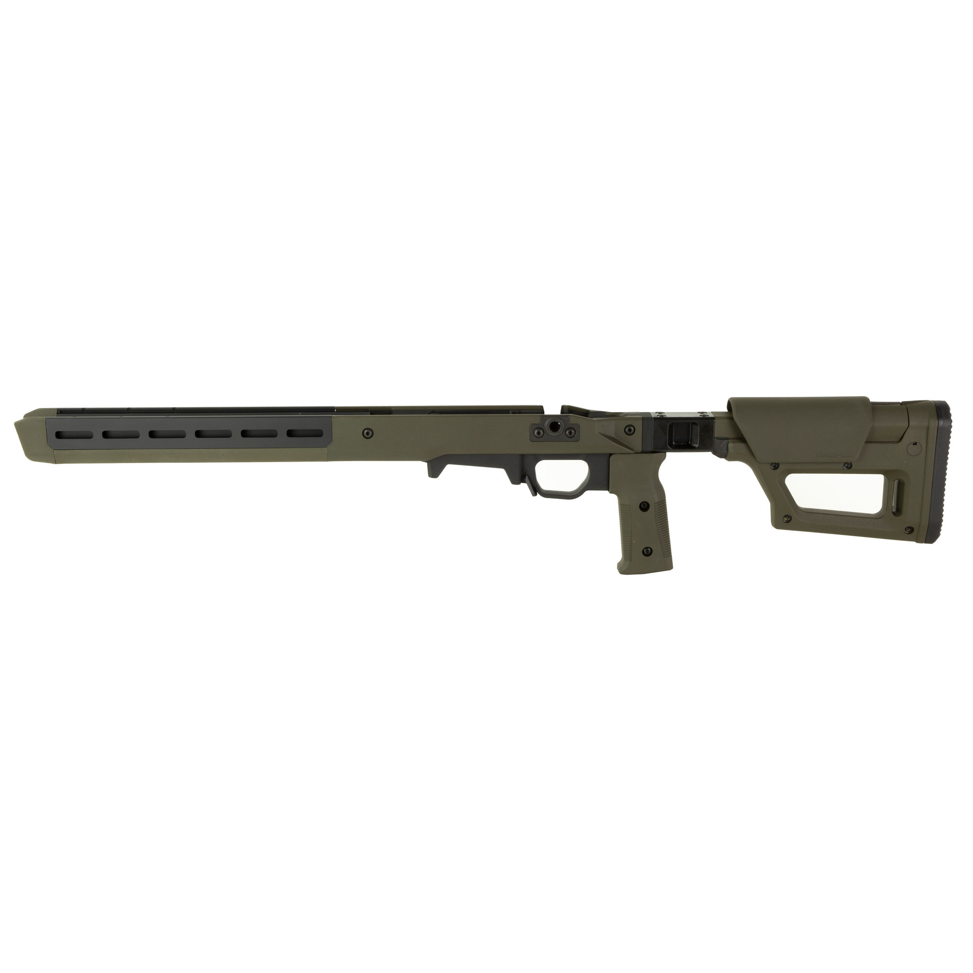Magpul MAG1199-ODG Pro 700 Lite SA OD Green Adjustable Synthetic Stock with Aluminum Chassis & Interchangeable Grips for Remington 700 Short Action Ambidextrous