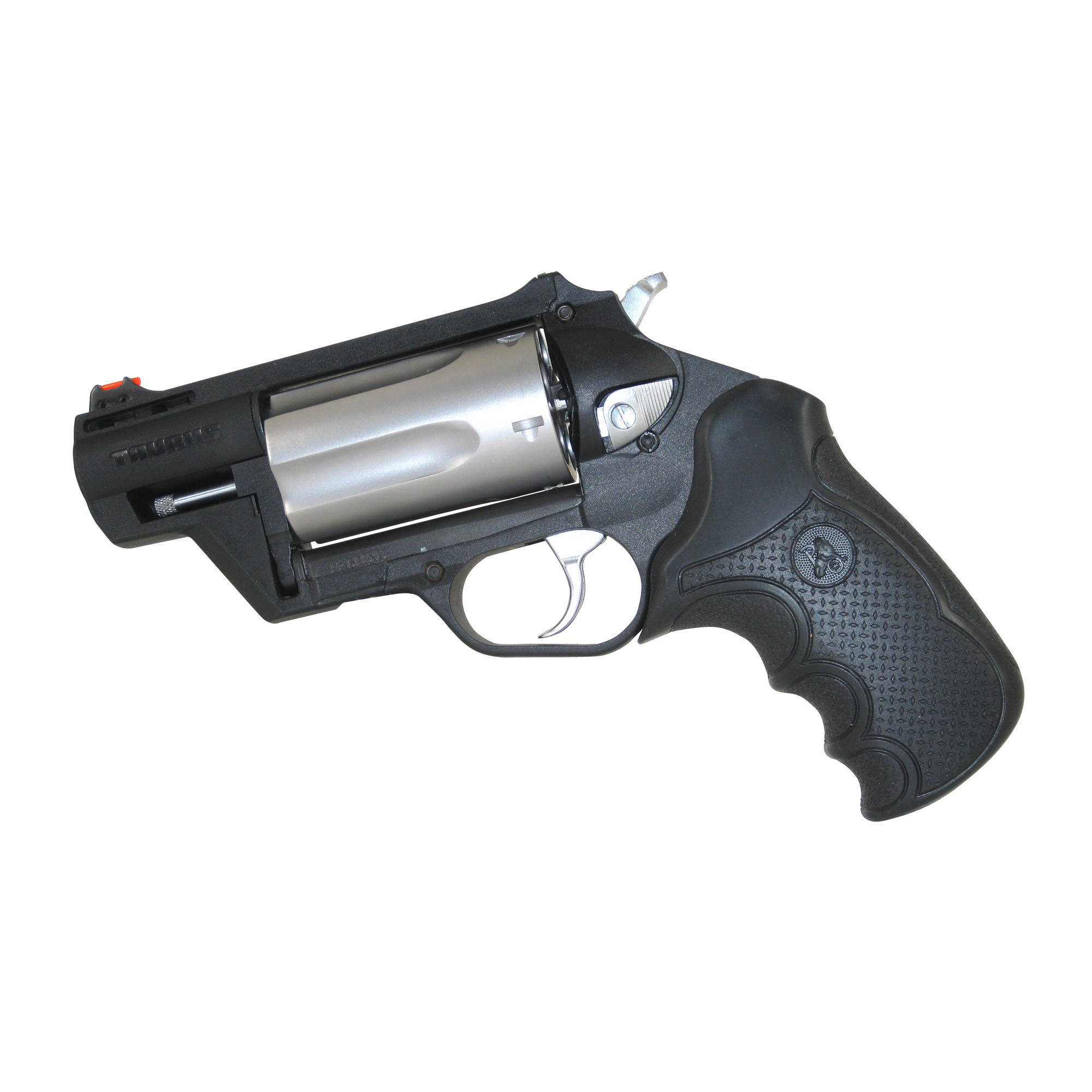 Pachmayr 02475 Diamond Pro Grip Diamond Checkering Black Rubber with Finger Grooves for Taurus Compact Public Defender with Polymer Frame