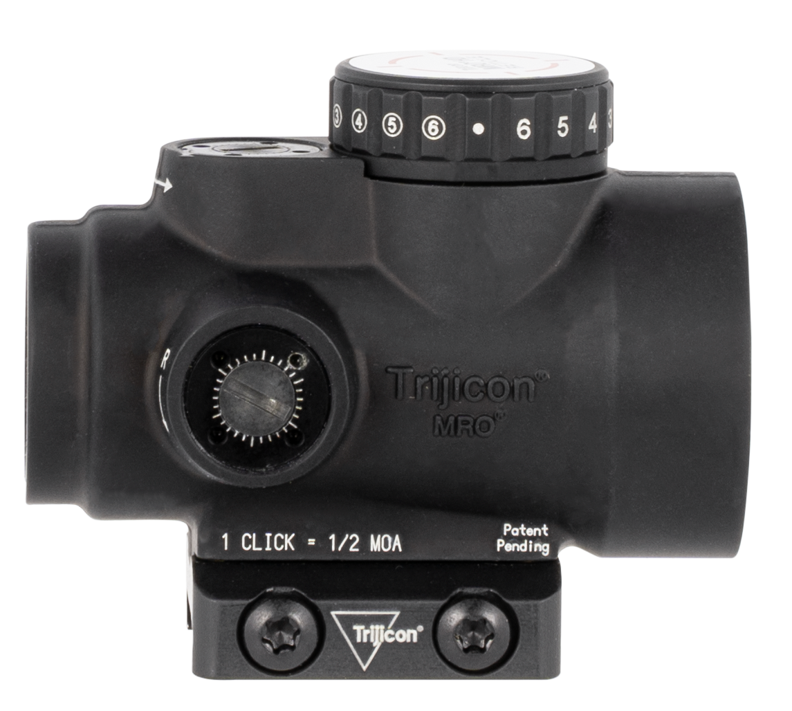 Trijicon 1x25 MRO HD Red Dot Sight Matte Black, 68 MOA Reticle w/ 2 MOA Dot (Red), Low Mount