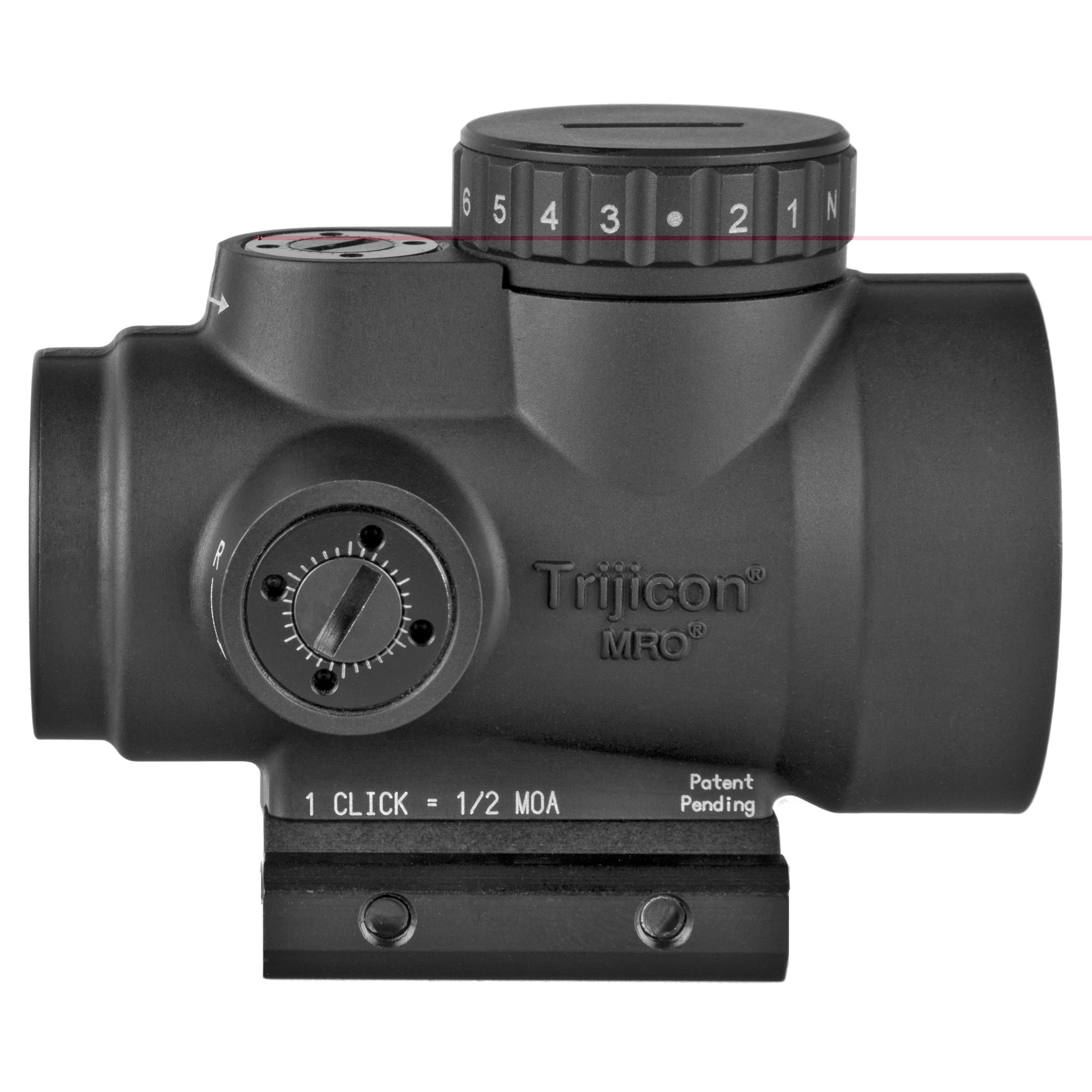Trijicon 1x25 MRO HD Red Dot Sight Matte Black, 68 MOA Reticle w/ 2 MOA Dot (Red), Low Mount