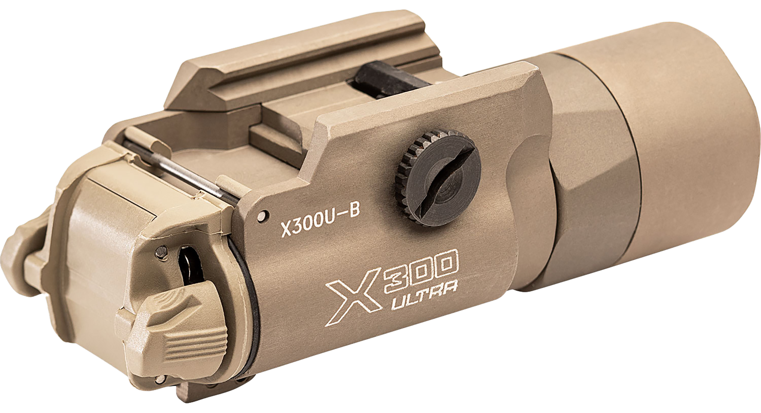 SureFire X300UBTN X300U-B Weapon Light 1000 Lumens Output White LED Light 213 Meters Beam Picatinny/Weaver/Glock Rails Mount Tan Anodized Aluminum
