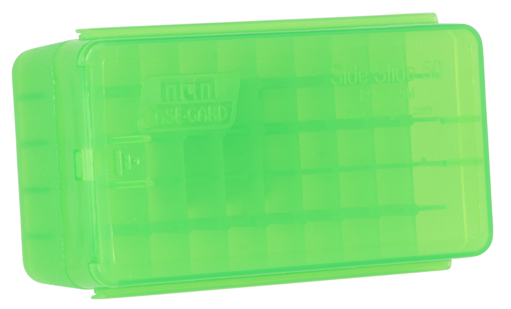 MTM Side-Slide Ammo Box 380 ACP, 9mm Luger 50-Round Plastic