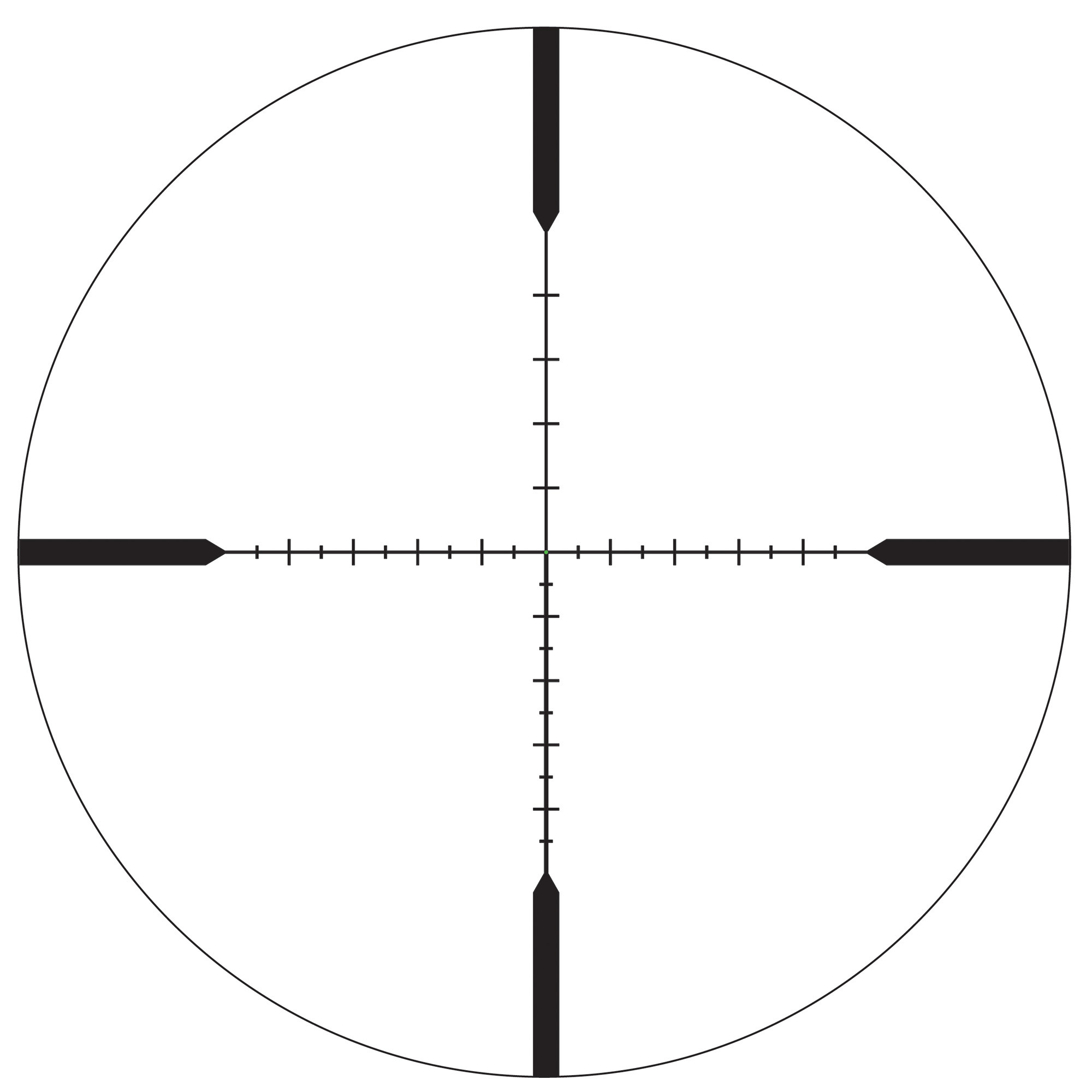 Trijicon 6-24x50 Tenmile 30mm Rifle Scope Matte Black, MRAD Ranging (Green LED Dot), Side Focus