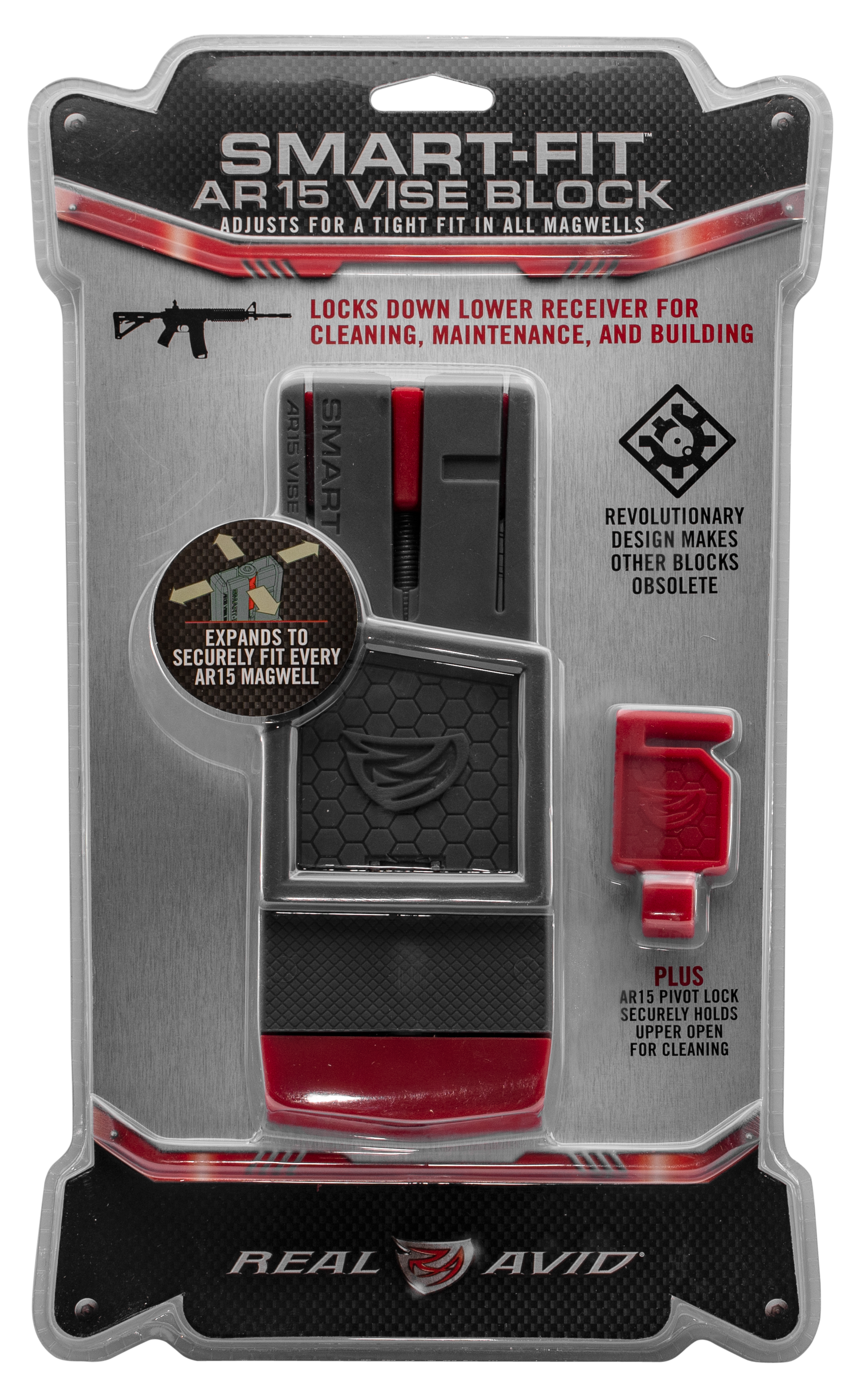 Real Avid Smart-Fit AR-15 Lower Receiver Magazine Well Vise Block
