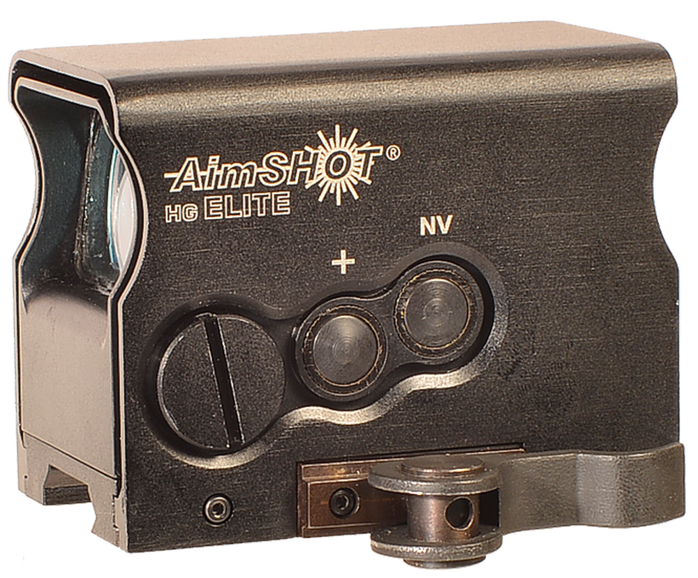 AimShot HGELITECGREE HG Elite Black Hardcoat Anodized 1x 34mm 2 MOA/65 MOA Green Dot & Circle Reticle