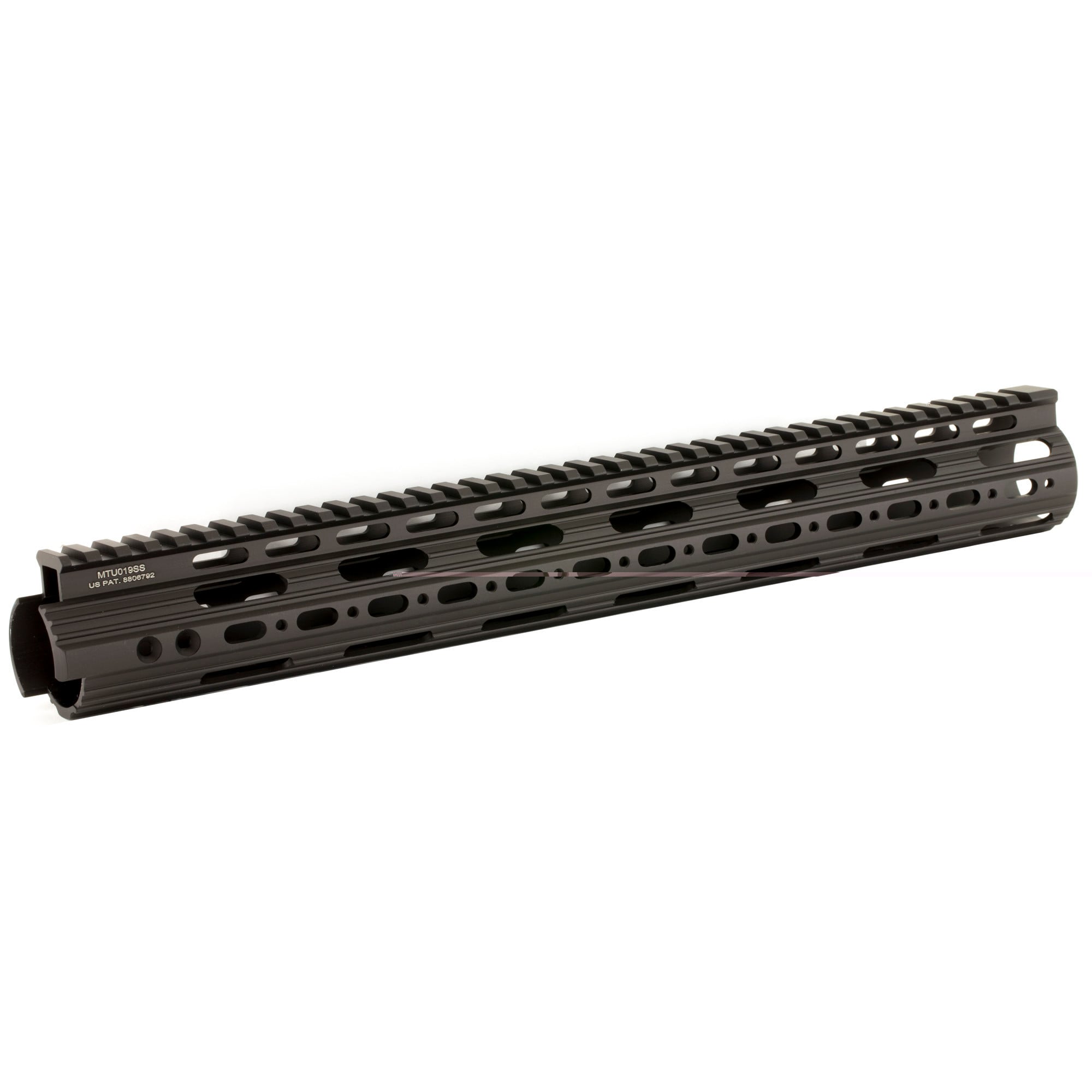 UTG Pro MTU019SS Pro Slim Rail Handguard Free-Floating 15" L Aluminum Material with Black Anodized Finish, KeyMod Slots & Picatinny Rail for AR-15