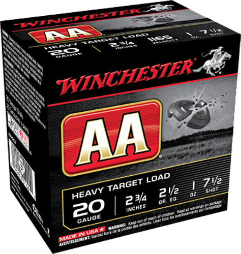 Winchester Ammo AAH207 AA Heavy Target 20 Gauge 2.75" 1 oz 1165 fps 7.5 Shot 25ea