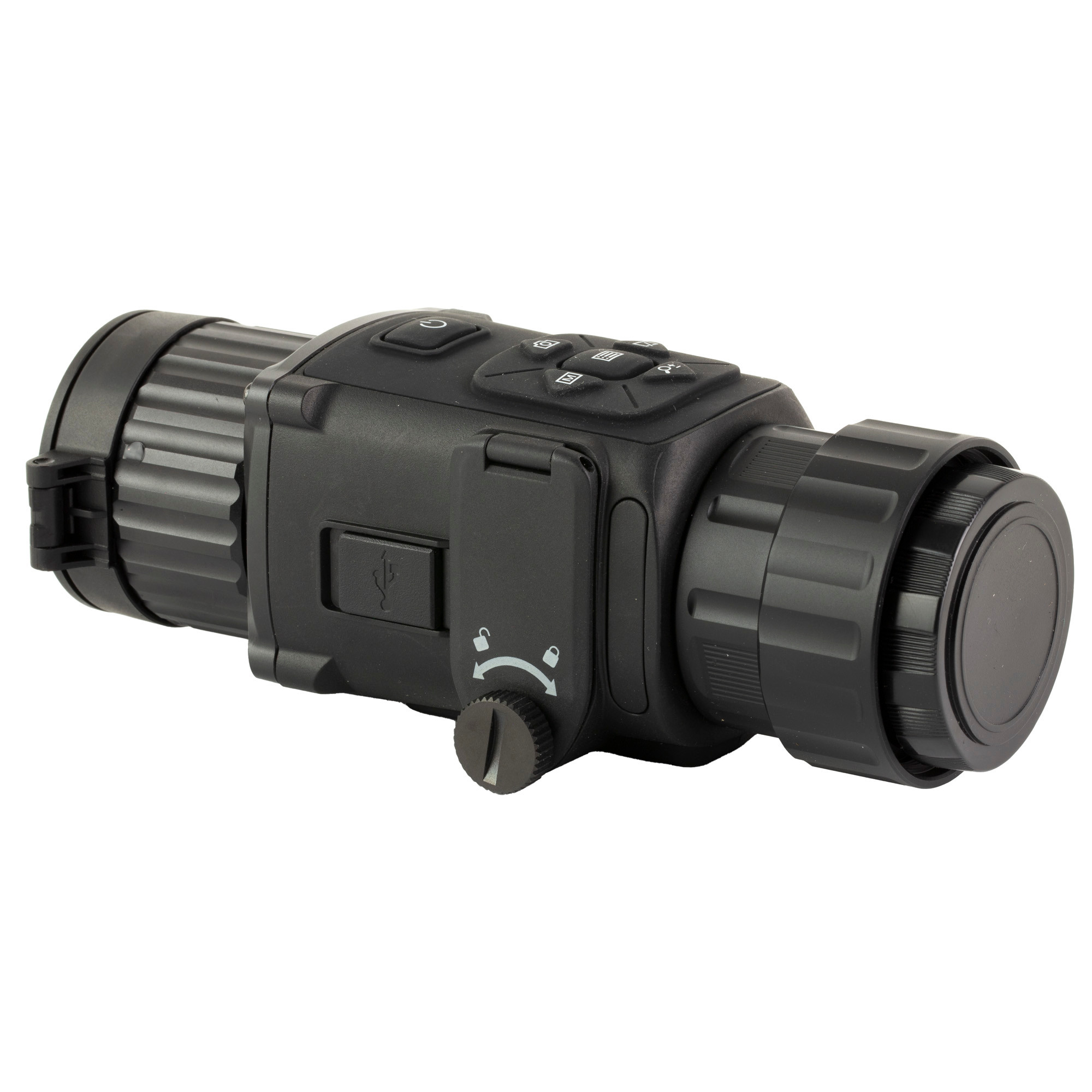 AGM Global Vision 3092456005TC31 Rattler TC35-384 Thermal Monocular Black Anodized 1x 35mm 384x288 Resolution Digital 2x/4x/8x Zoom
