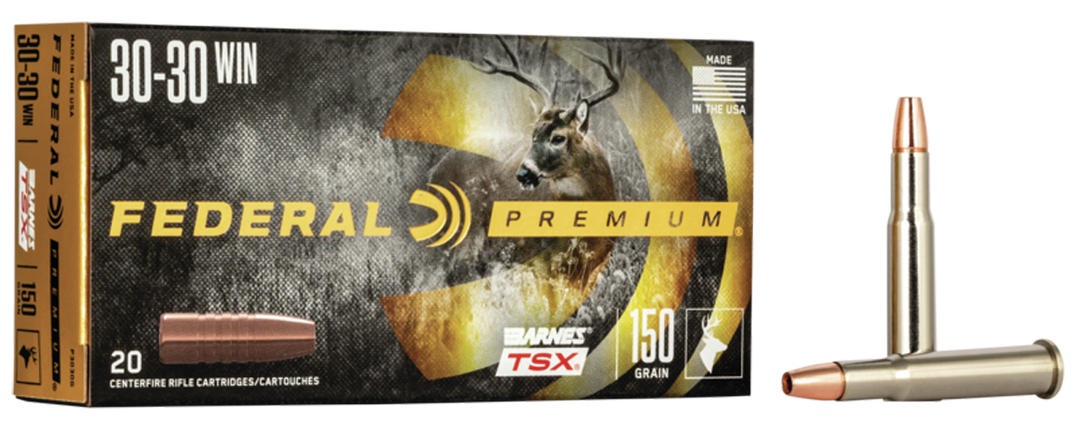 Federal Premium Ammunition 30-30 Winchester 150 Grain Barnes TSX Hollow Point Lead Free 20RD