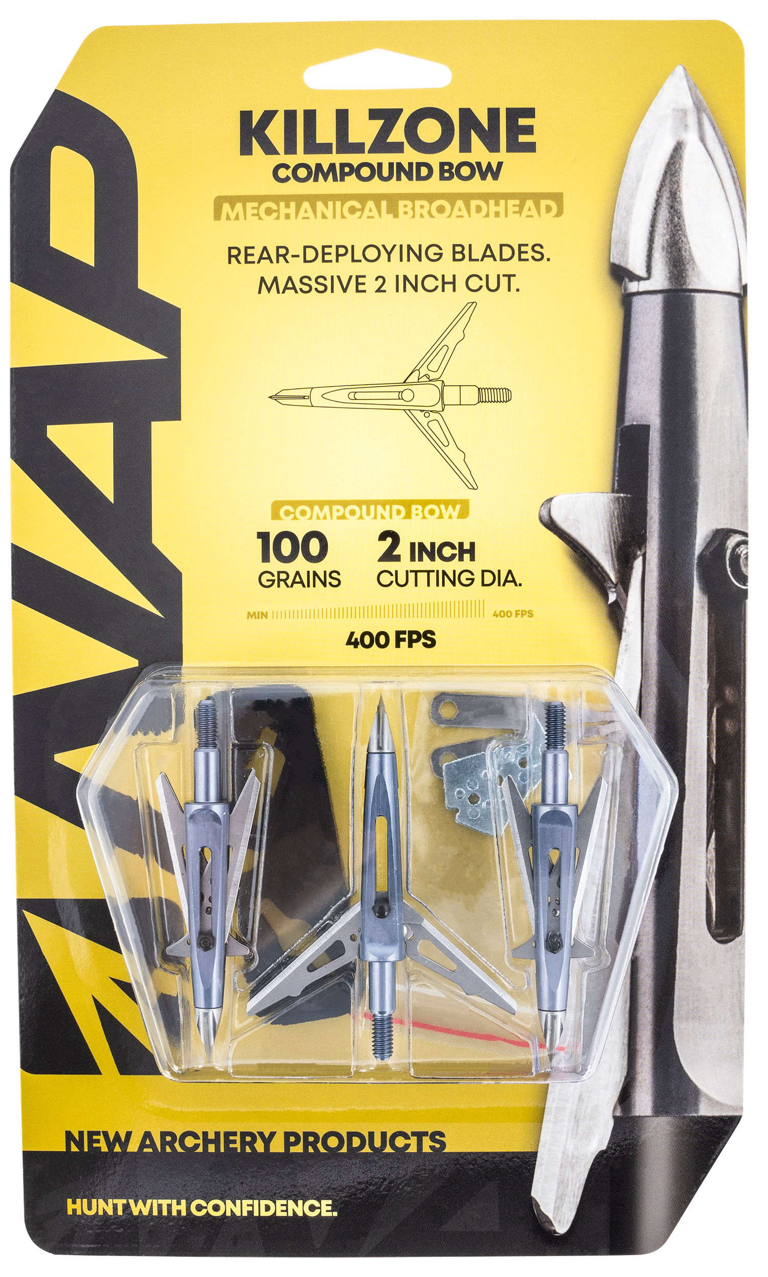 NAP NAP60996 Killzone Cut On Contact Mechanical 100 grain Silver/Black