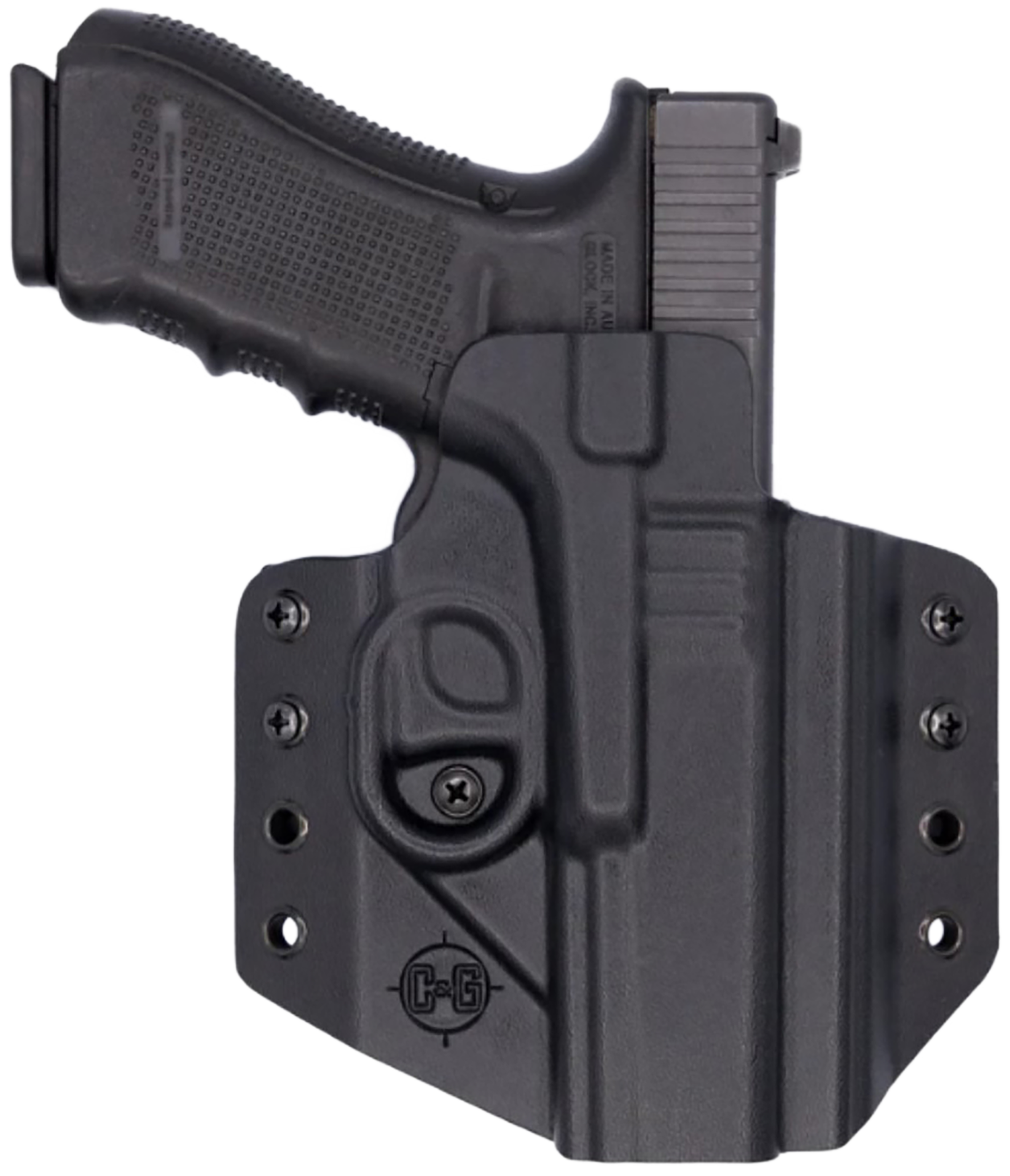 C&G Holsters 0000100 CovertOWB Black Kydex Belt Loop Glock 17/22/47