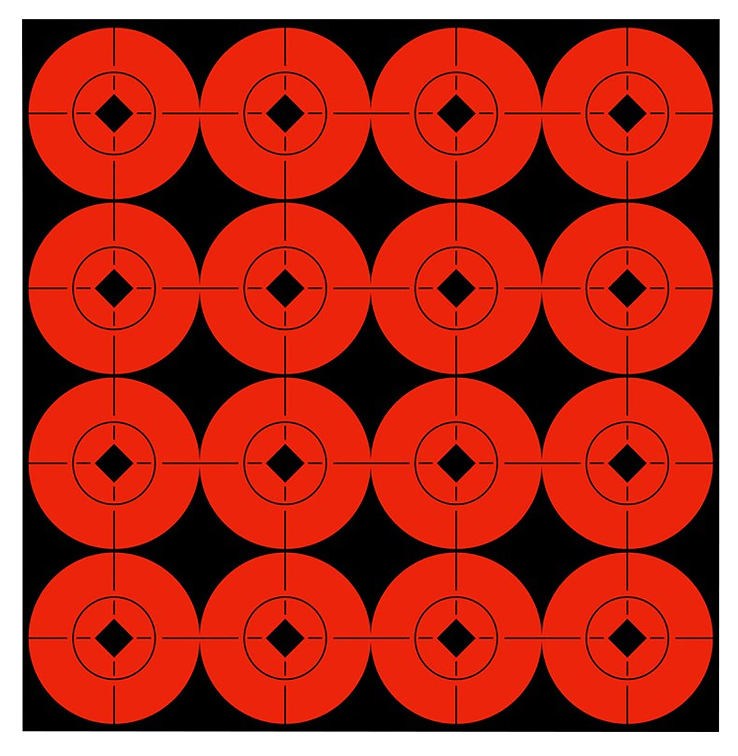 Birchwood Casey 33904 Target SpotsSelf-Adhesive Paper Black/Orange 1.5" Bullseye 160 Targets